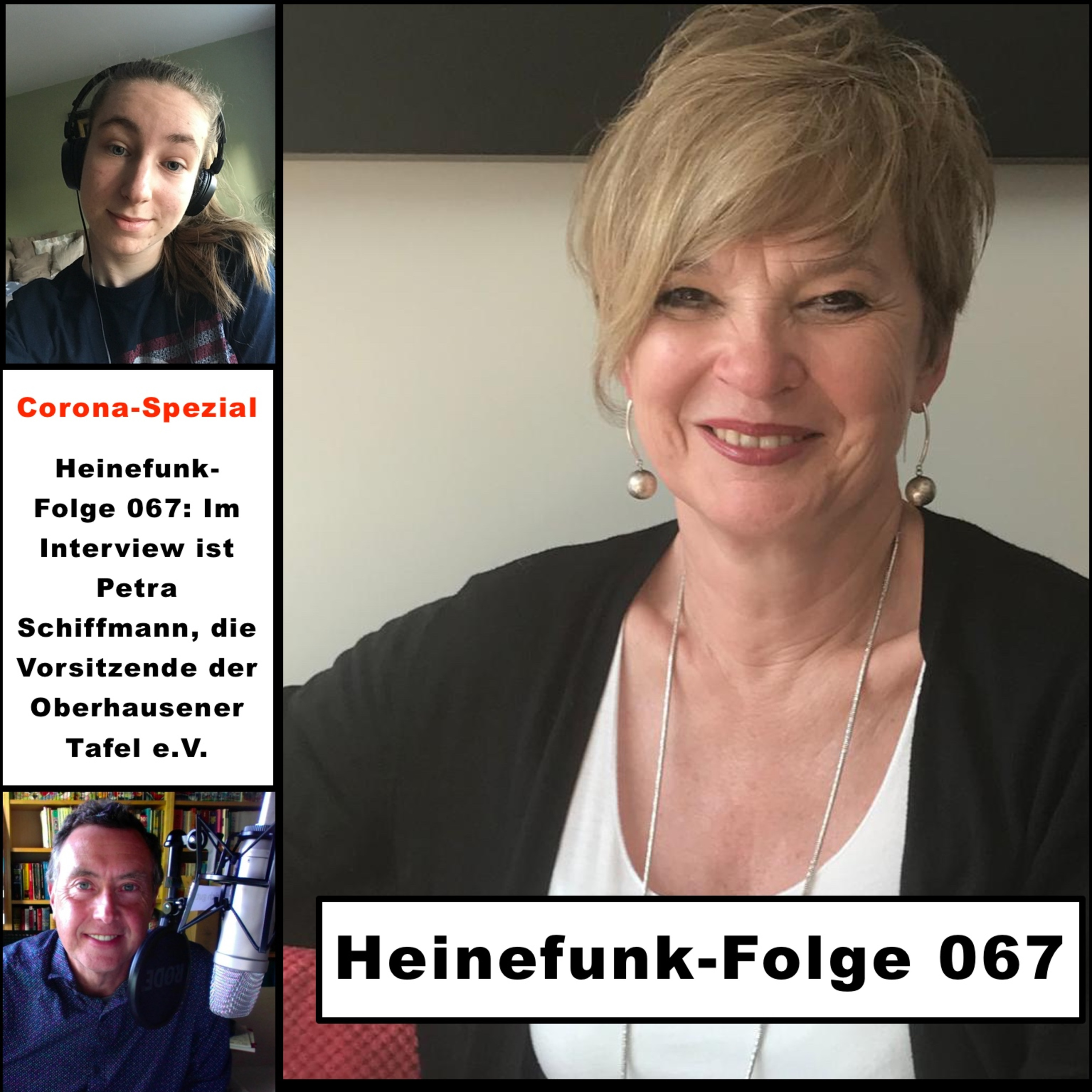 Heinefunk-Folge 067: Im Interview ist Petra Schiffmann, die Vorsitzende der Oberhausener Tafel e.V. episode artwork