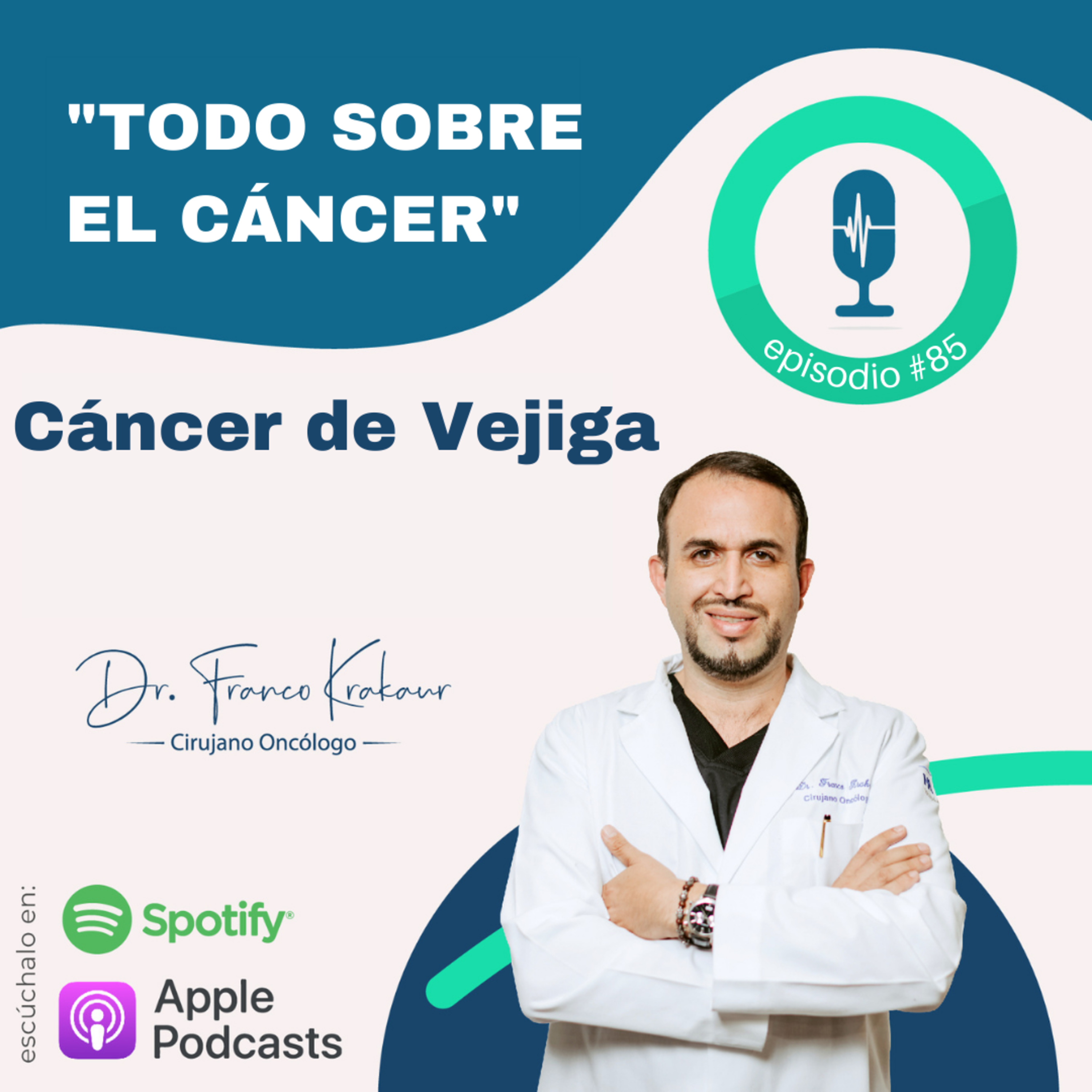 Cáncer de Vejiga/ Episodio #85 / Dr. Franco Krakaur/ Cirujano Oncólogo episode artwork