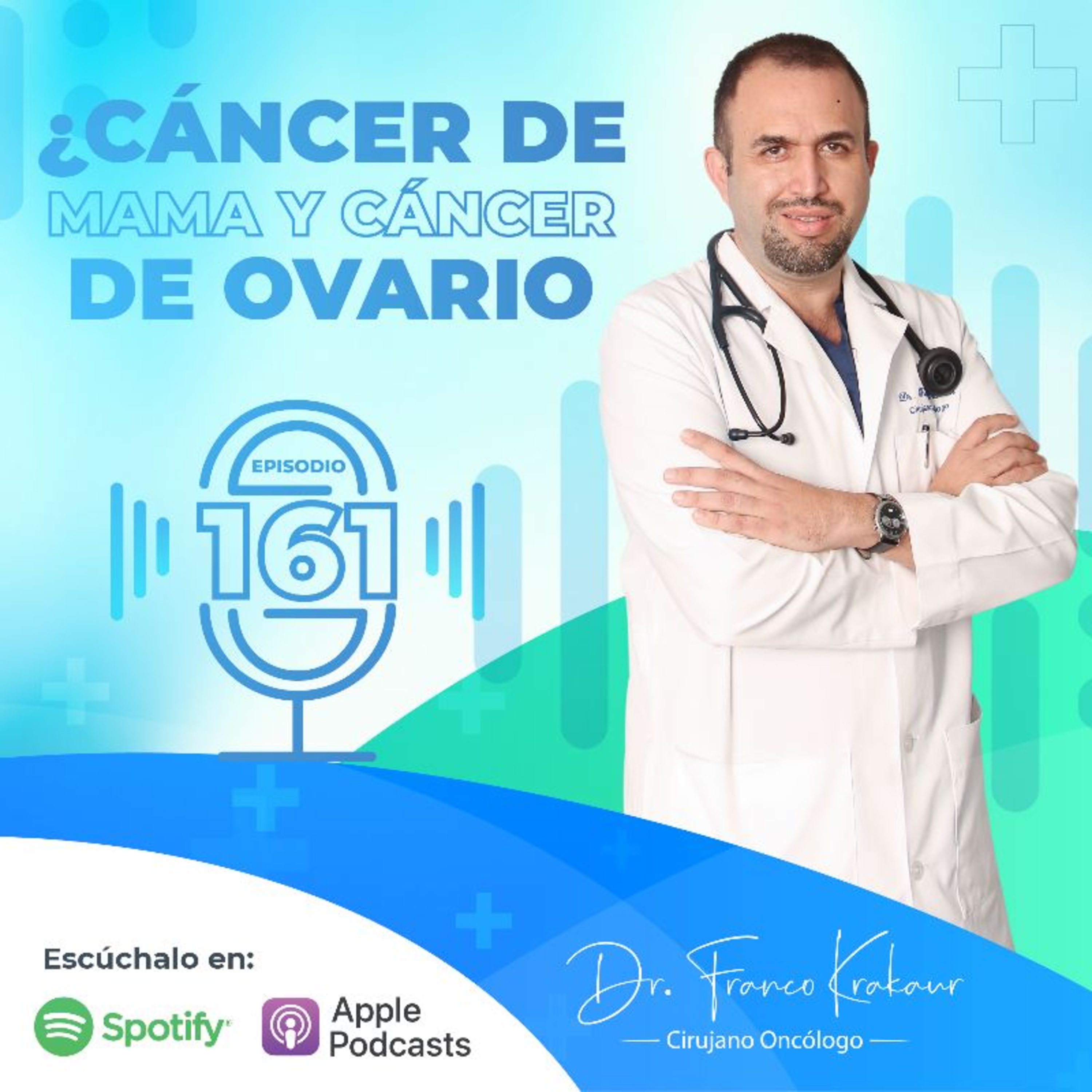 - ¿Cáncer De Mama y Cáncer De Ovario? / Episodio # 161/ Dr. Franco Krakaur / Cirujano Oncólogo episode artwork