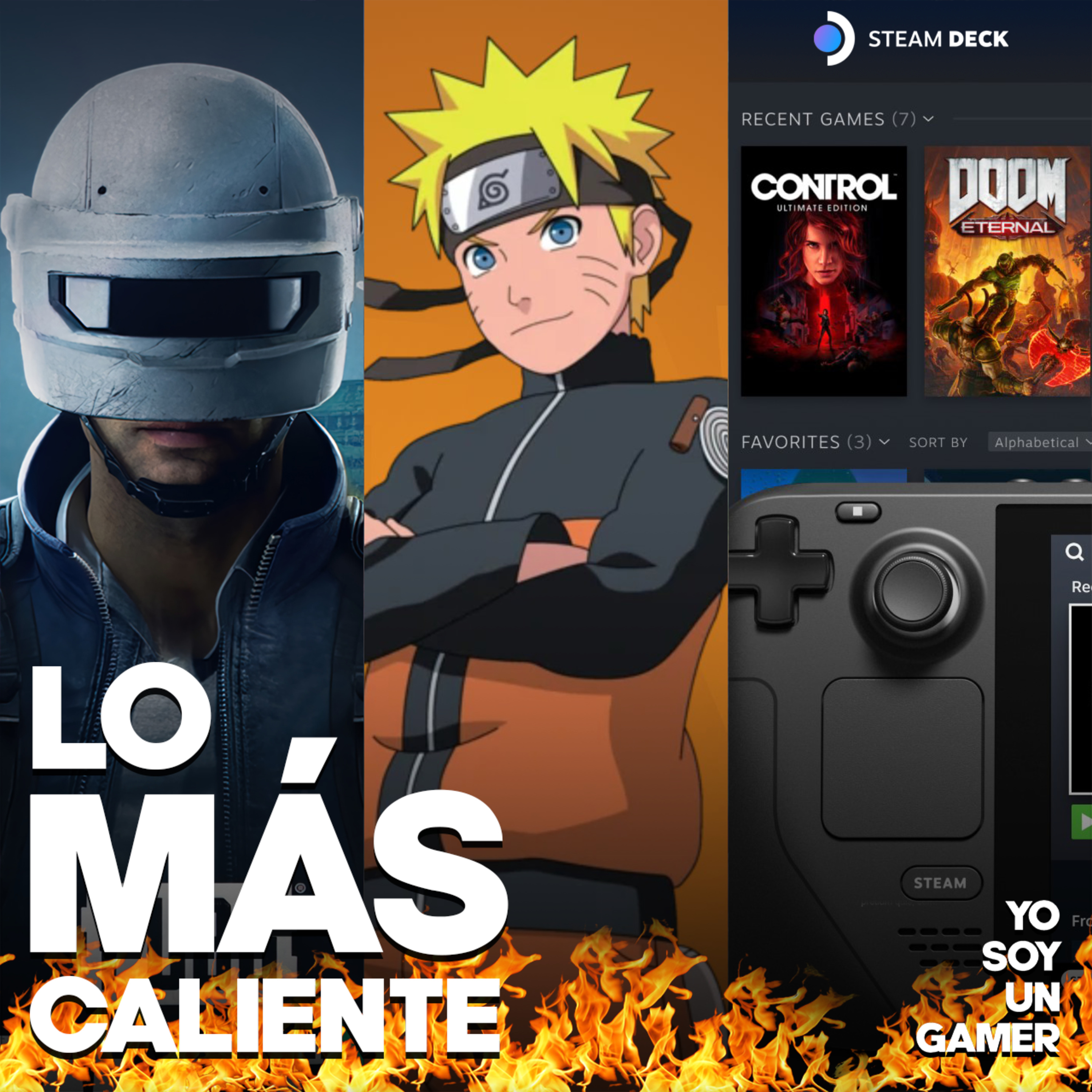 Naruto llega a Fortnite, Steam Deck con problemas de manufactura y PUBG: New State llega en exclusiva a móviles episode artwork
