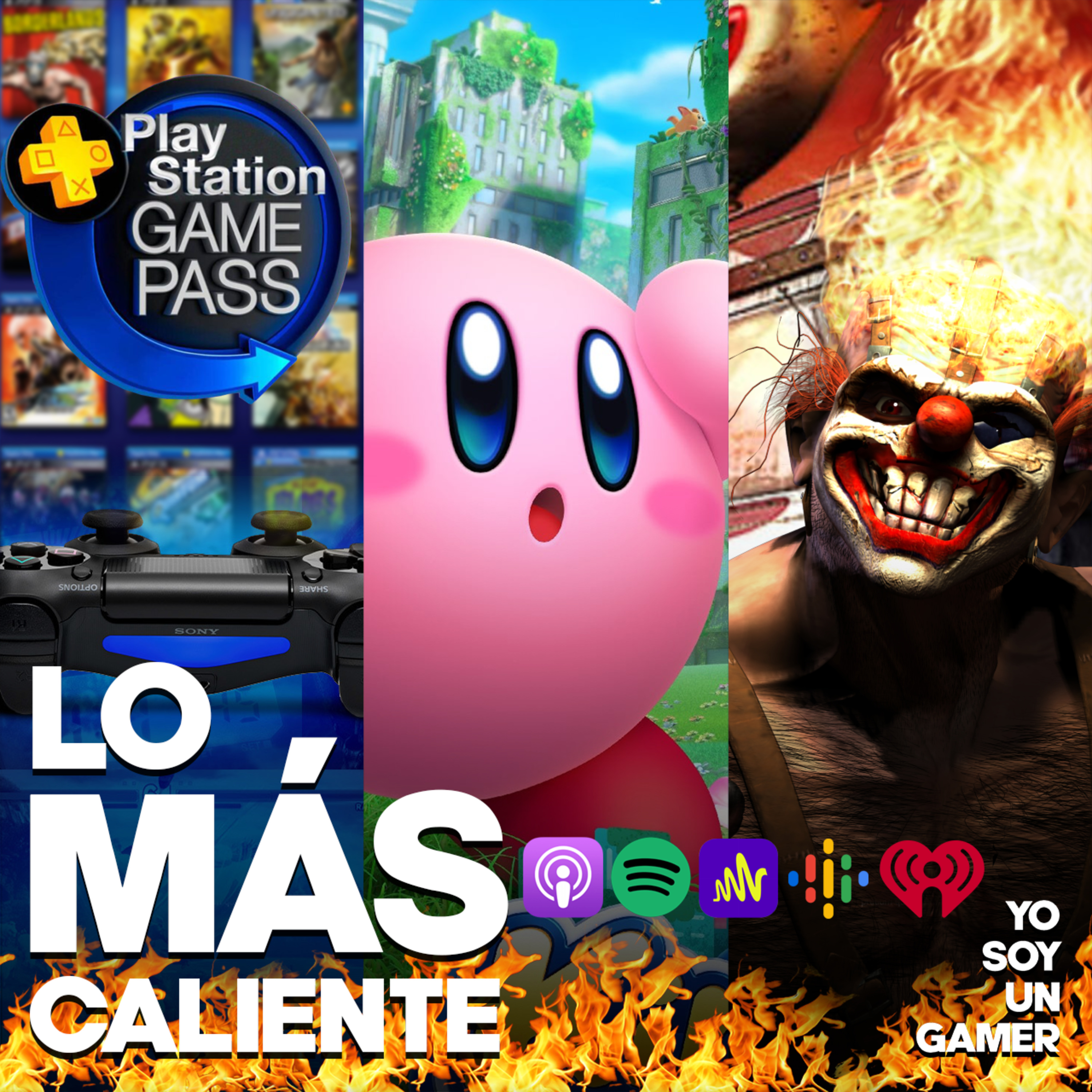 Playstation puesto pal’ problema con su Game Pass, Kirby llega al Switch antes de verano y Twisted Metal cambia de manos episode artwork