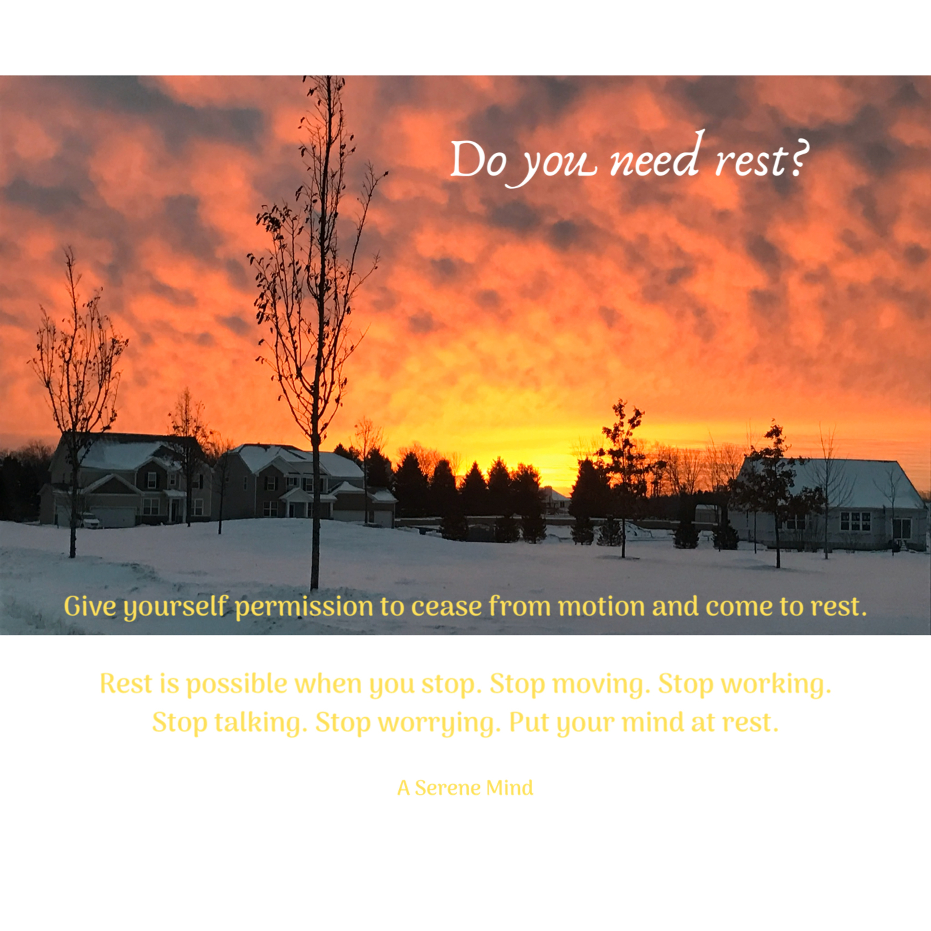 Allow Yourself Rest 