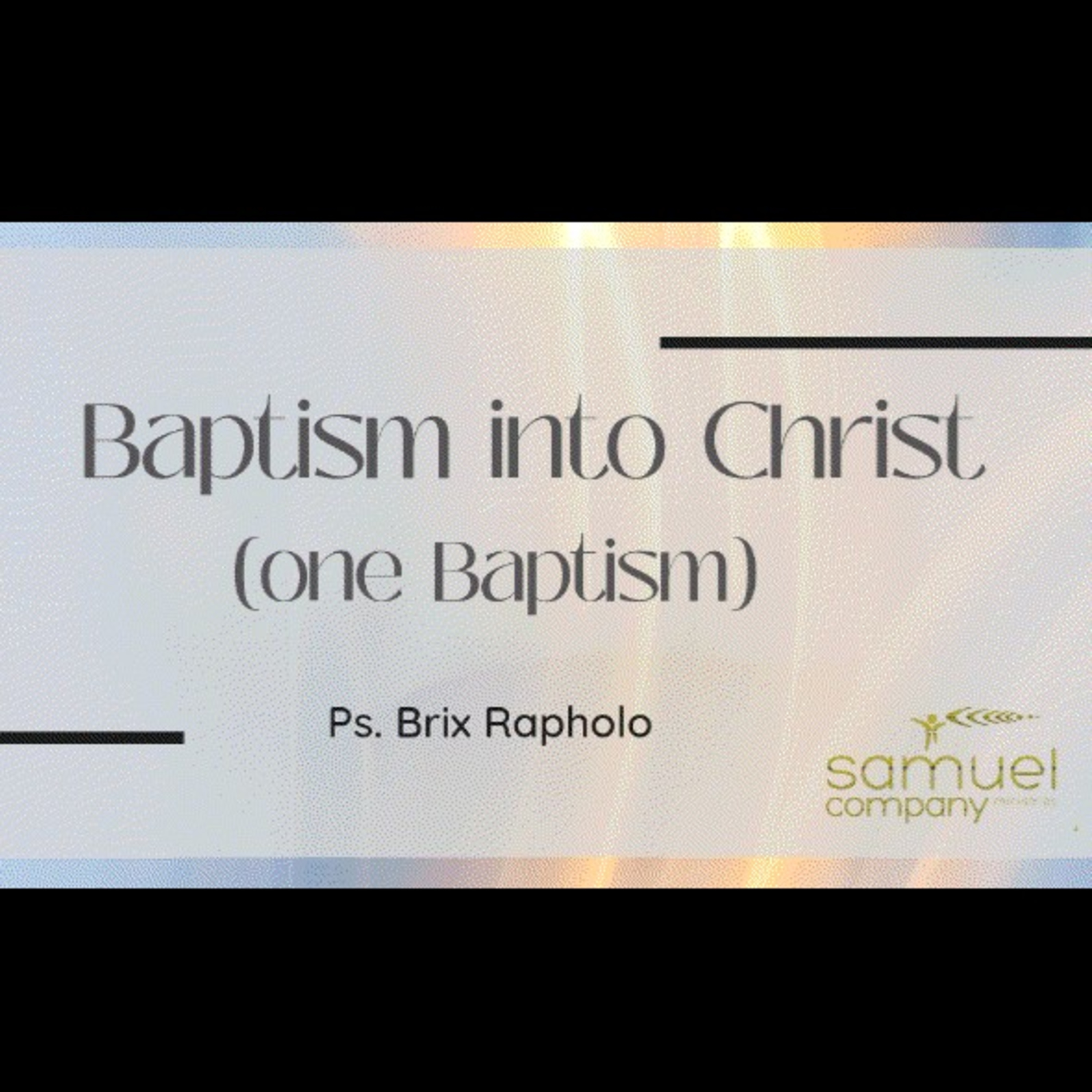 Baptism into Christ (One Baptism) | Teaching | Sunday Service (2023.04.02) episode artwork