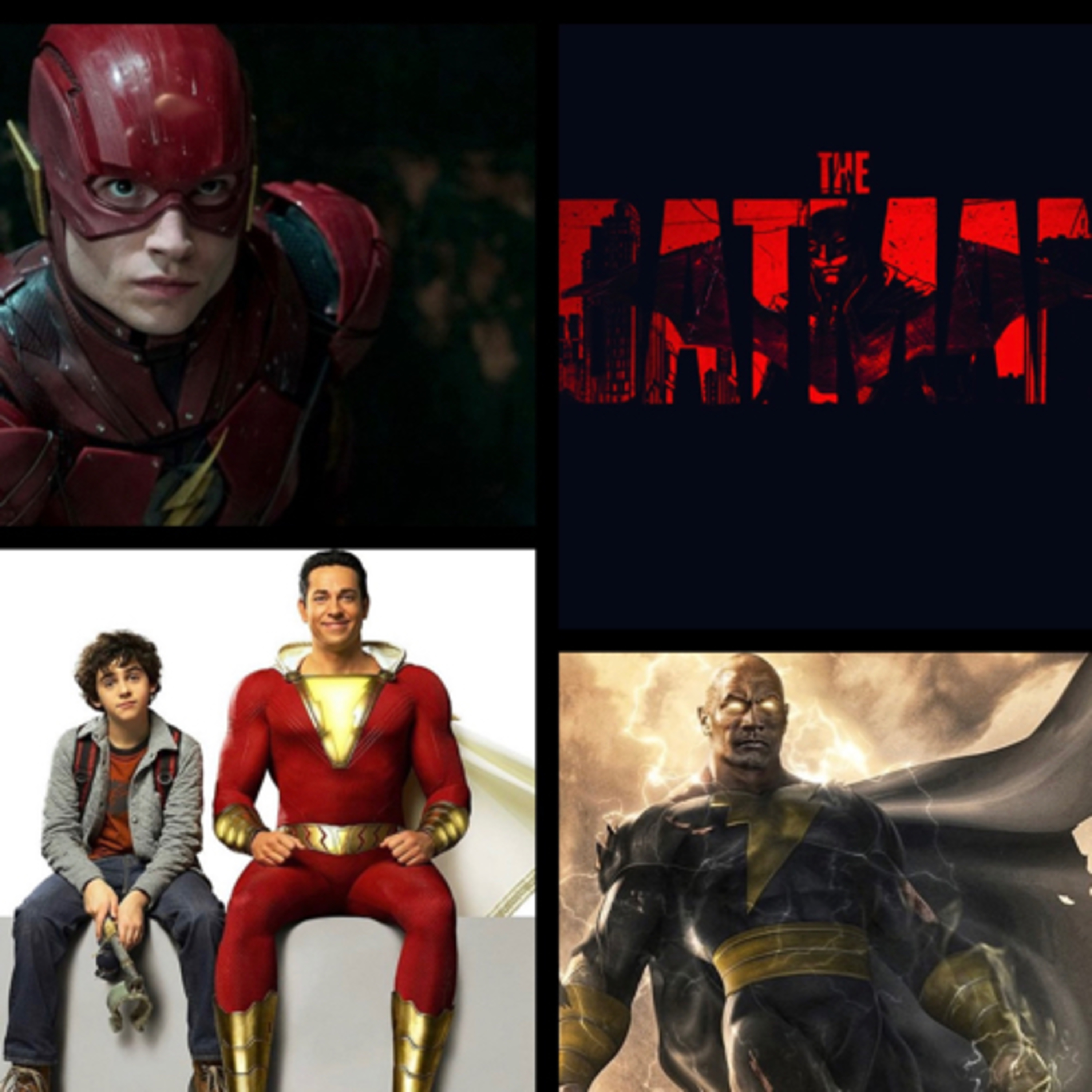 Warner Bros. Push back DC movies Batman, Shazam, Flash, and Black Adam  episode artwork