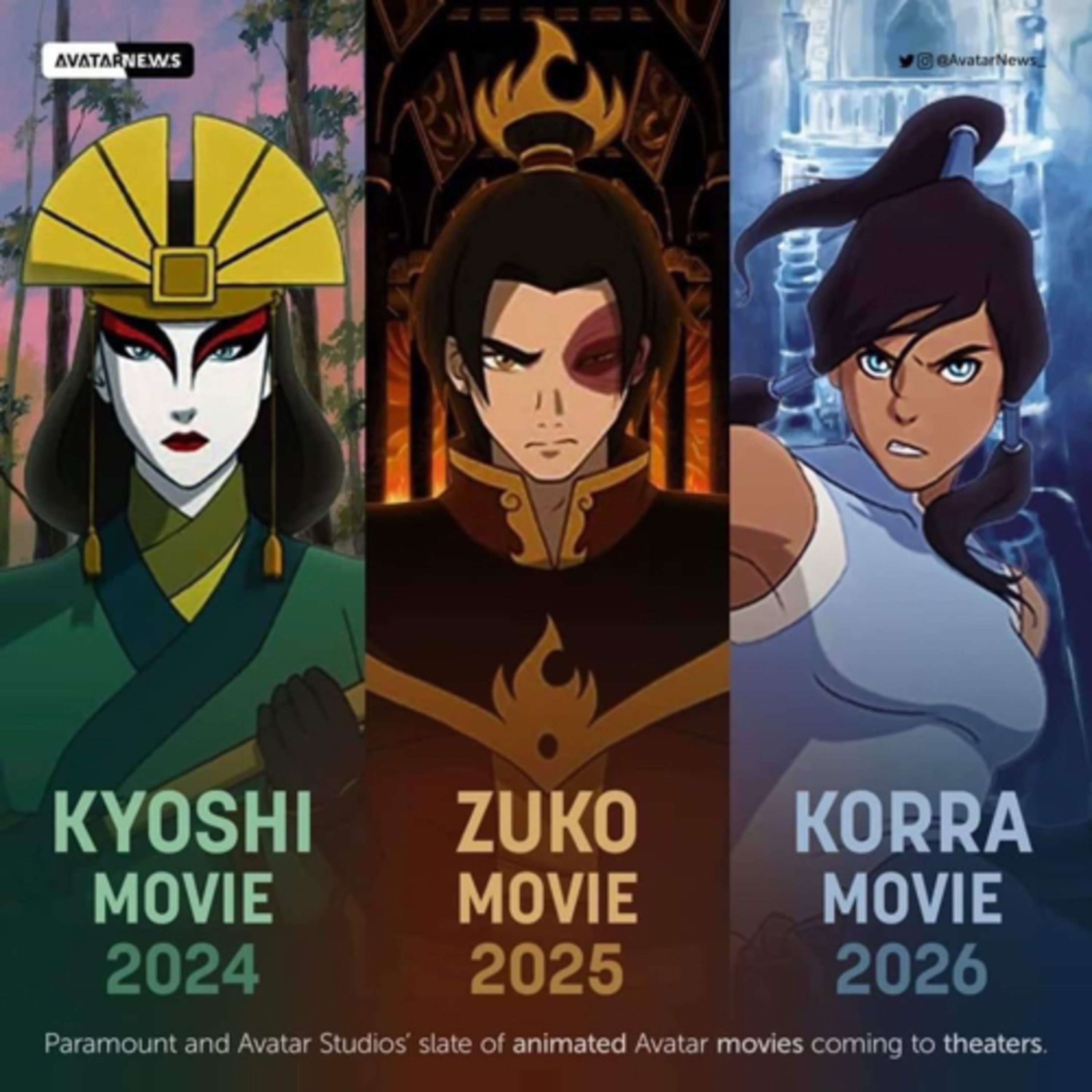 Three animated Avatar movies coming soon Zuko, Kyoshi,Legend of Korra‼️‼️‼️ episode artwork