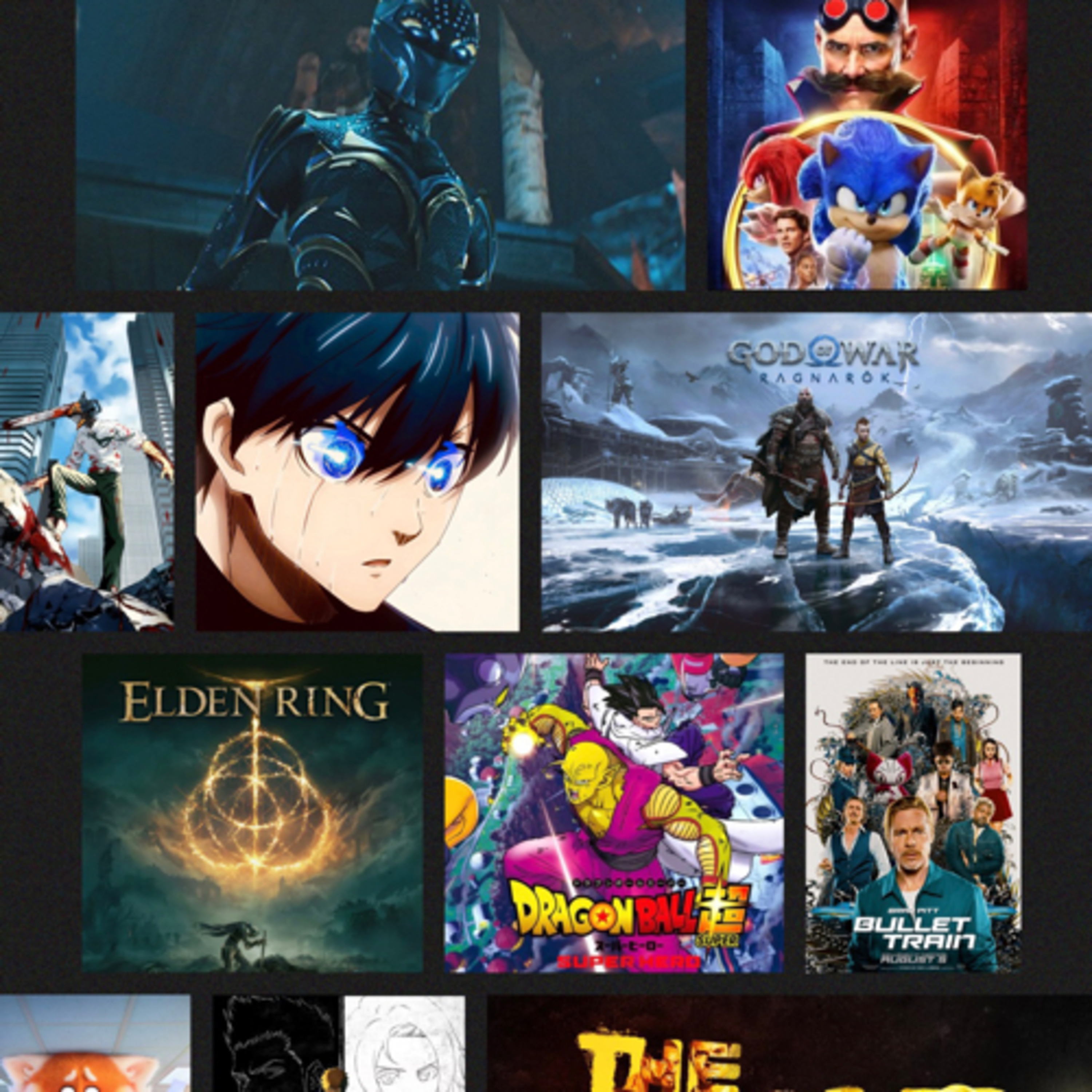 Favorite things that dropped 2022 recap Comic Book/Superhero, Anime, Video games , Movies  episode artwork