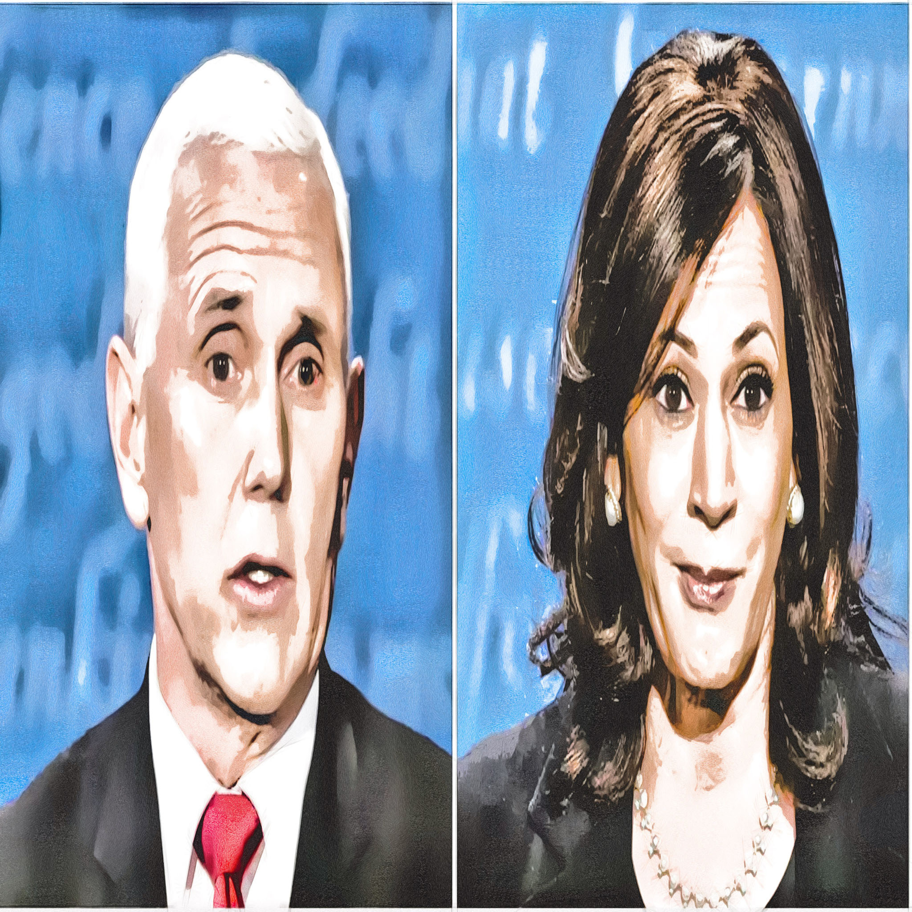 مناظرة مايك بينس و كامالا هاريس