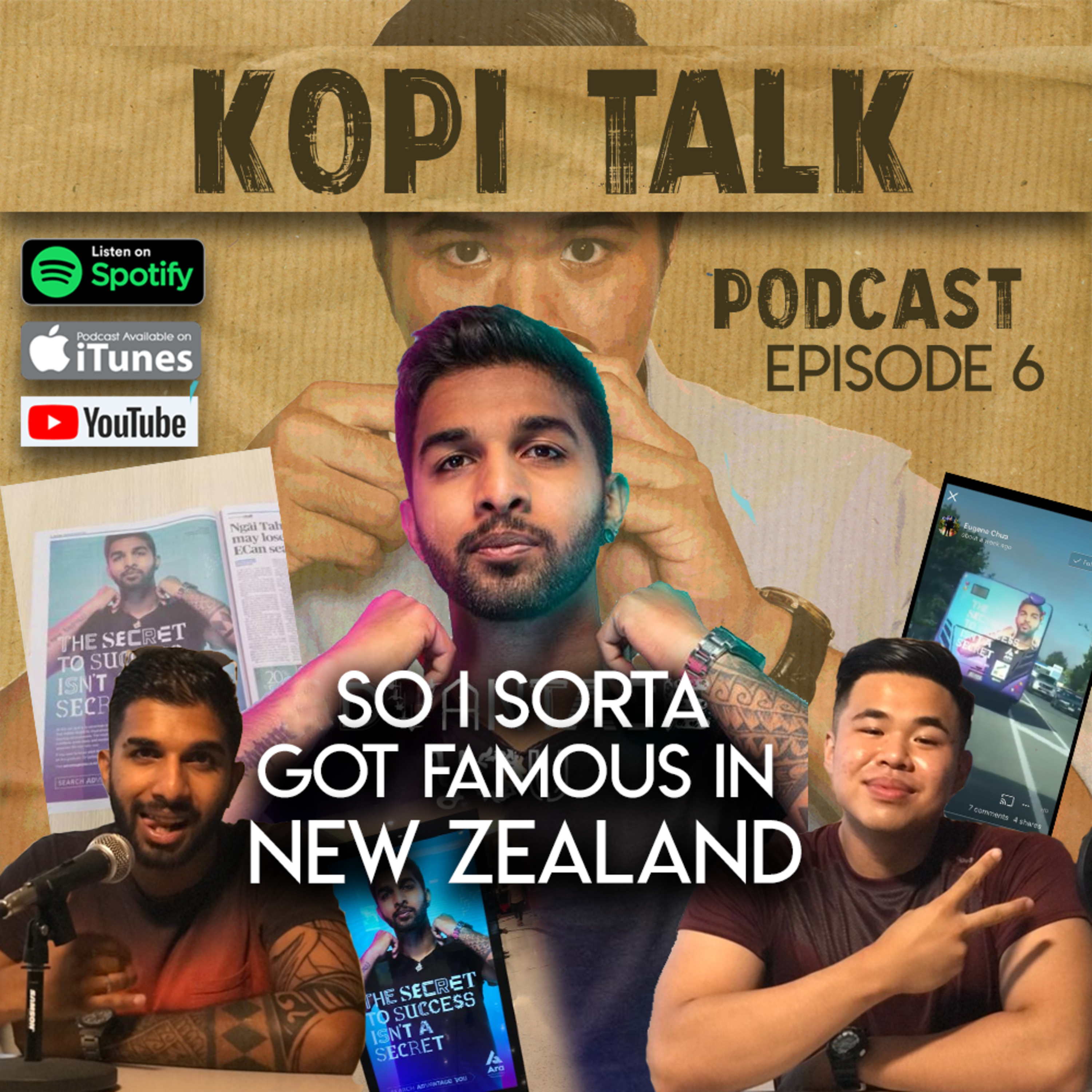 KOPITALK EPISODE 6 : I SORTA GOT FAMOUS IN NEW ZEALAND ! A CHEF/MODEL FROM IPOH