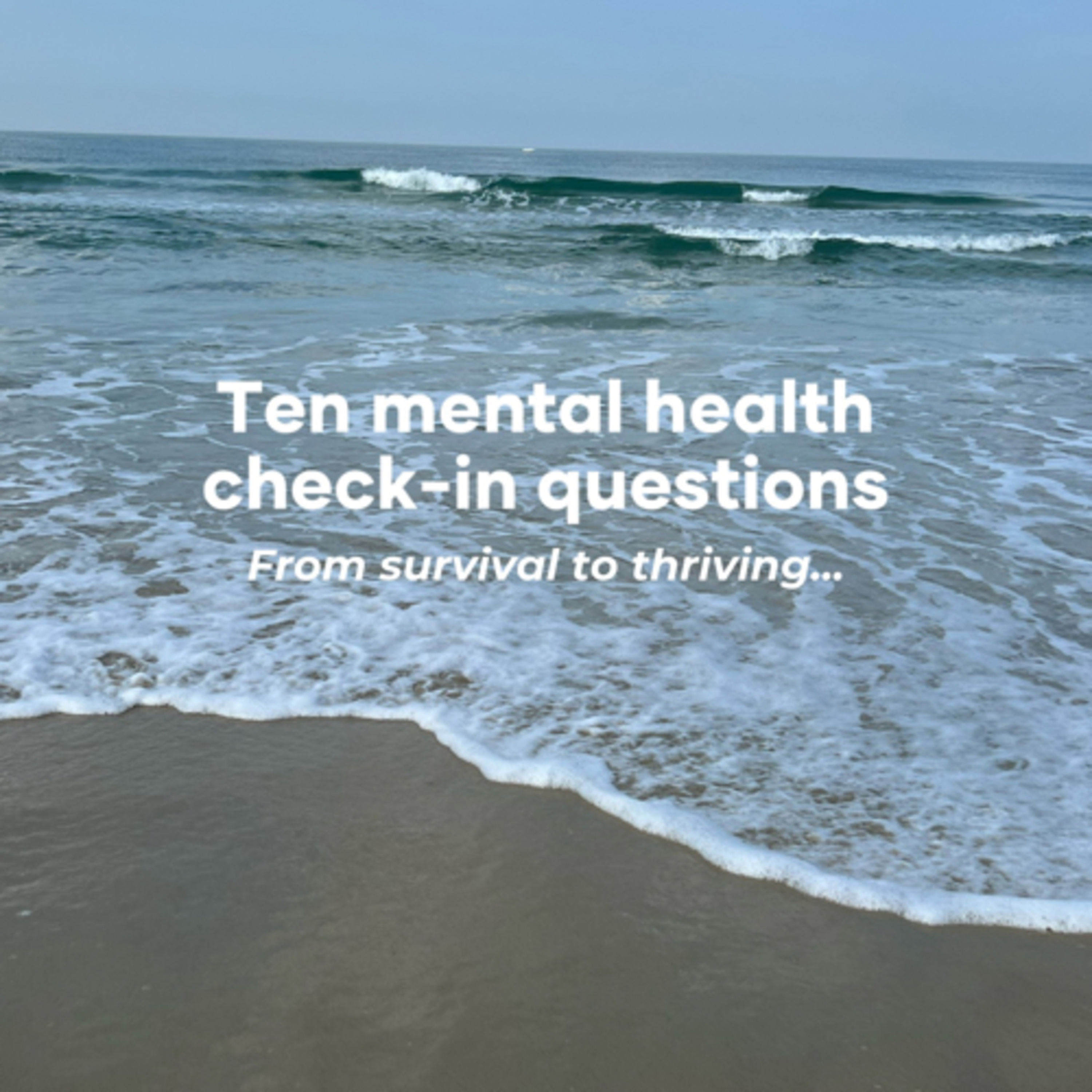 117 | Ten mental health check-in questions : adulthood 101