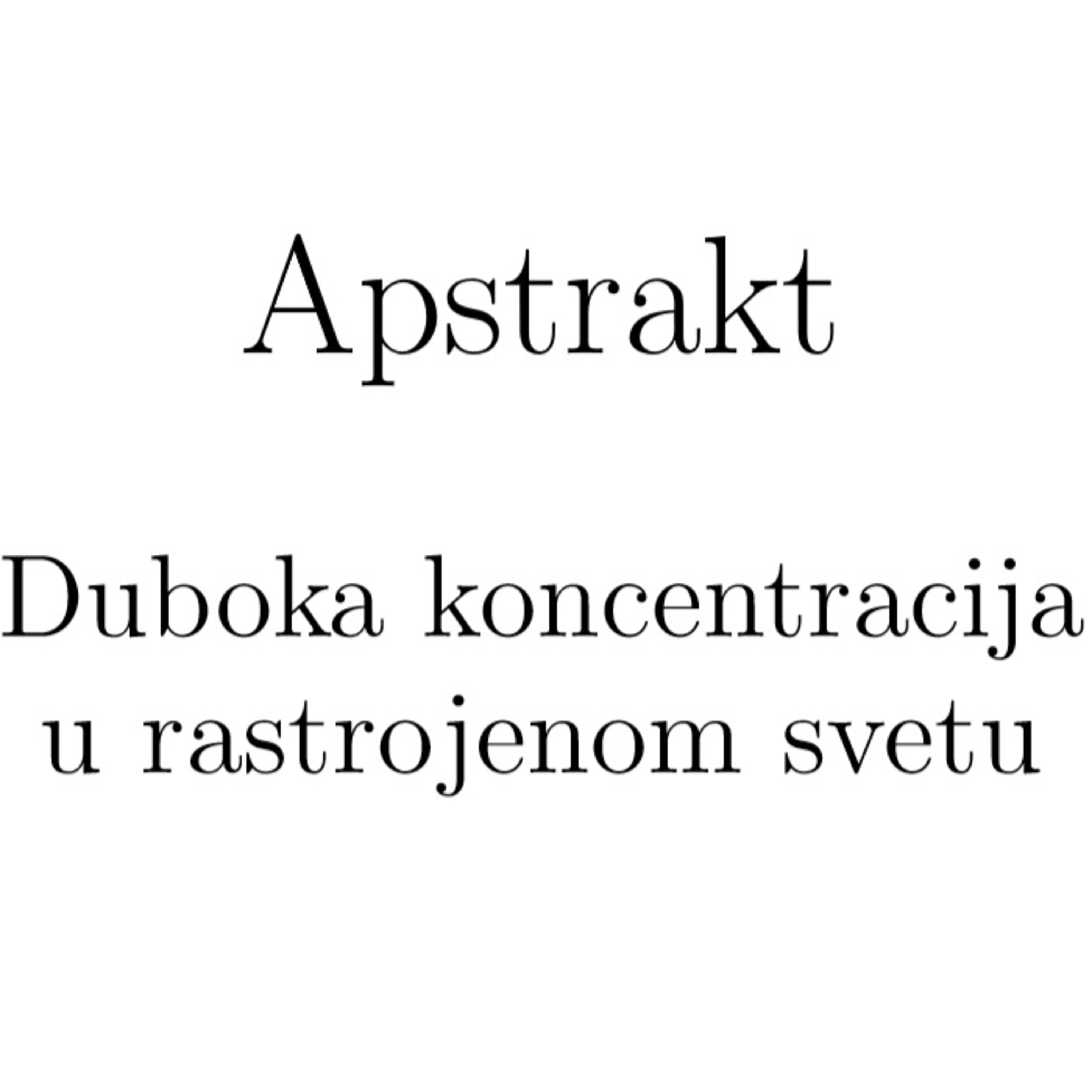 Apstrakt - podcast o produktivnosti i studijama