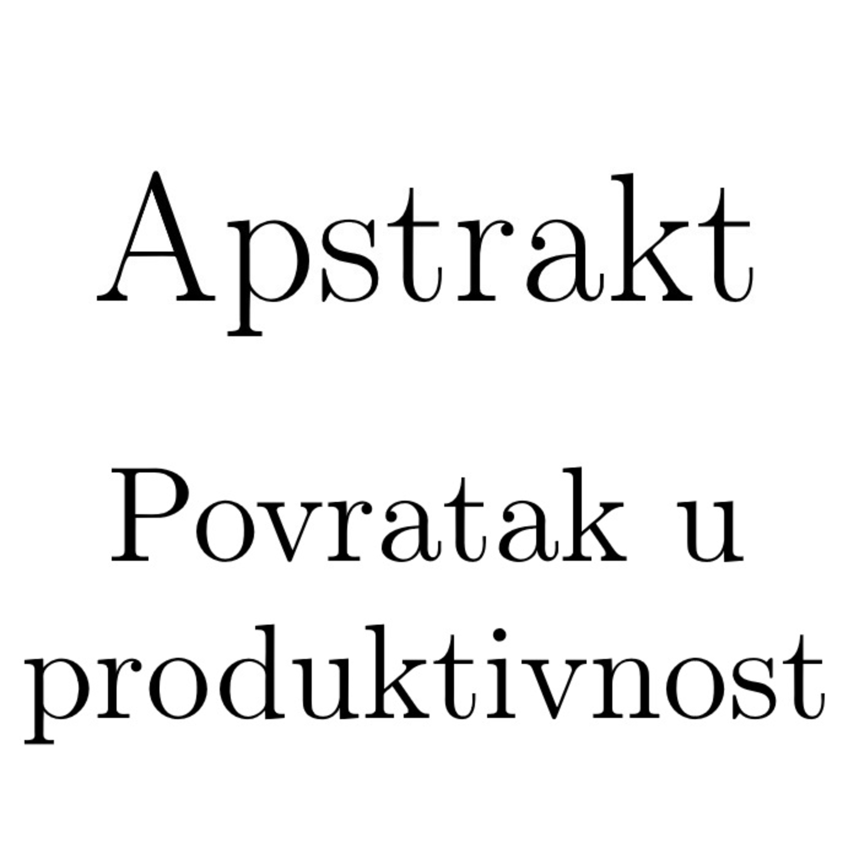 Apstrakt - podcast o produktivnosti i studijama