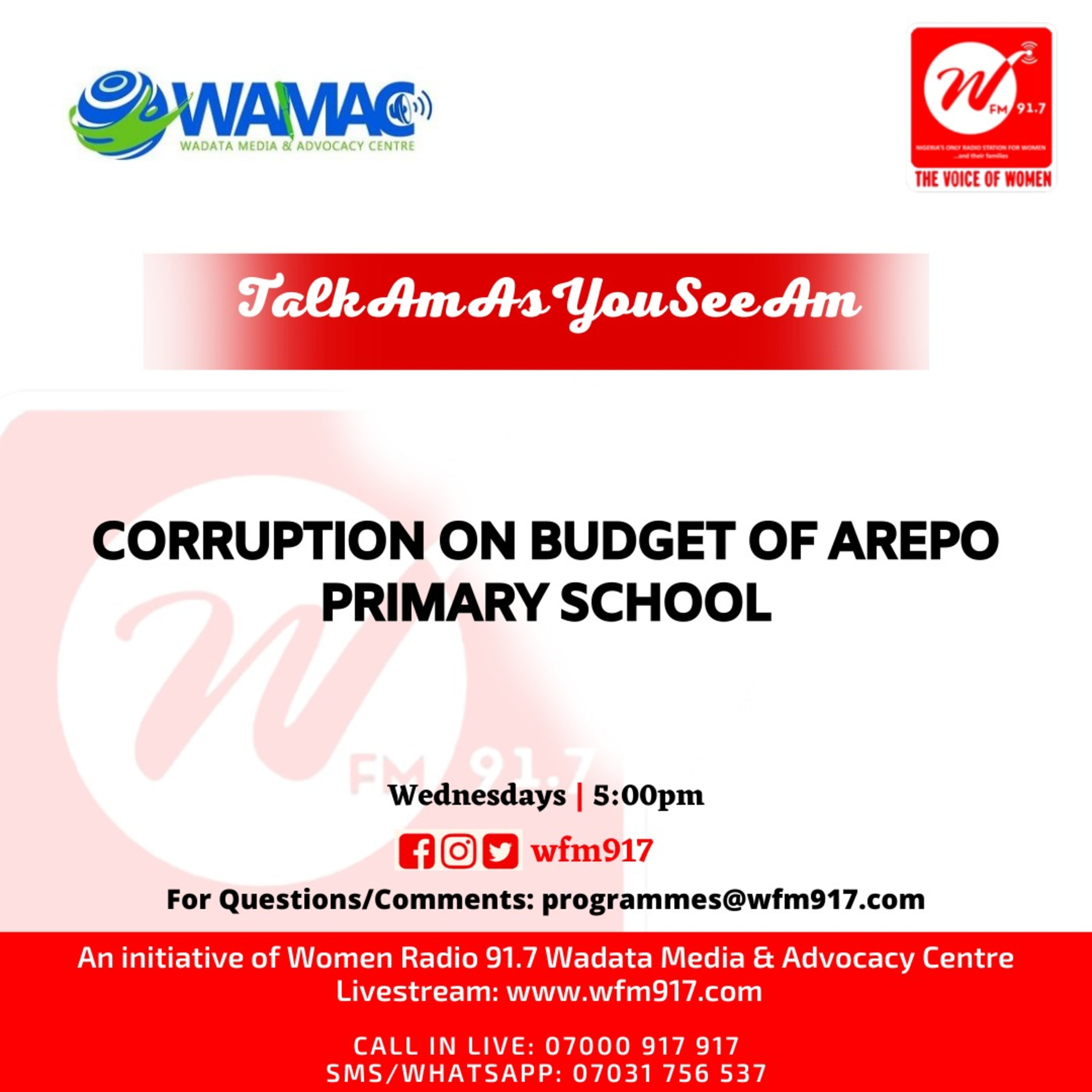 TalkAmAsYouSeeAm - Corruption on budget of Arepo Primary school  episode artwork