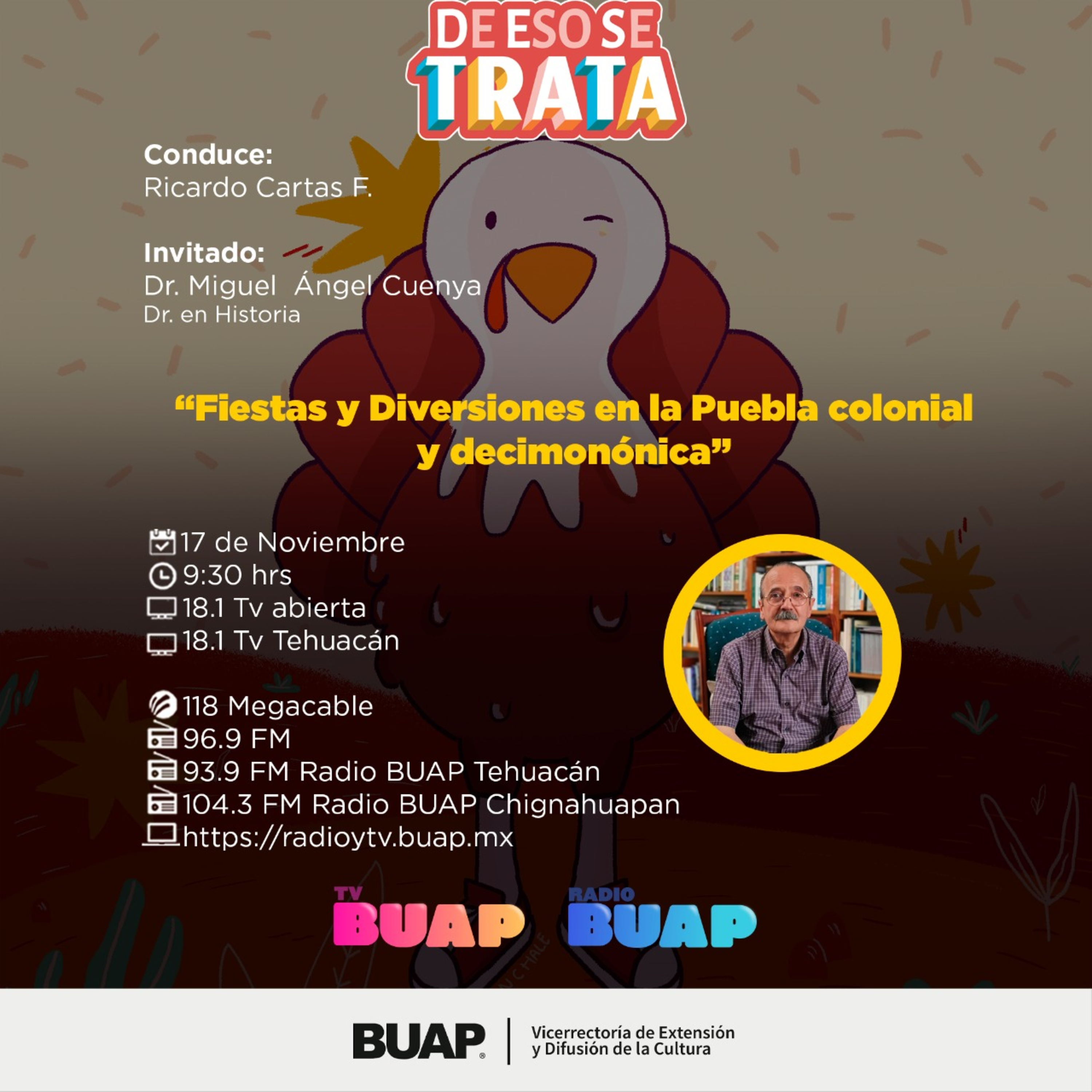 Ep. Fiestas y diversiones en la Puebla colonial. De eso se trata. episode artwork