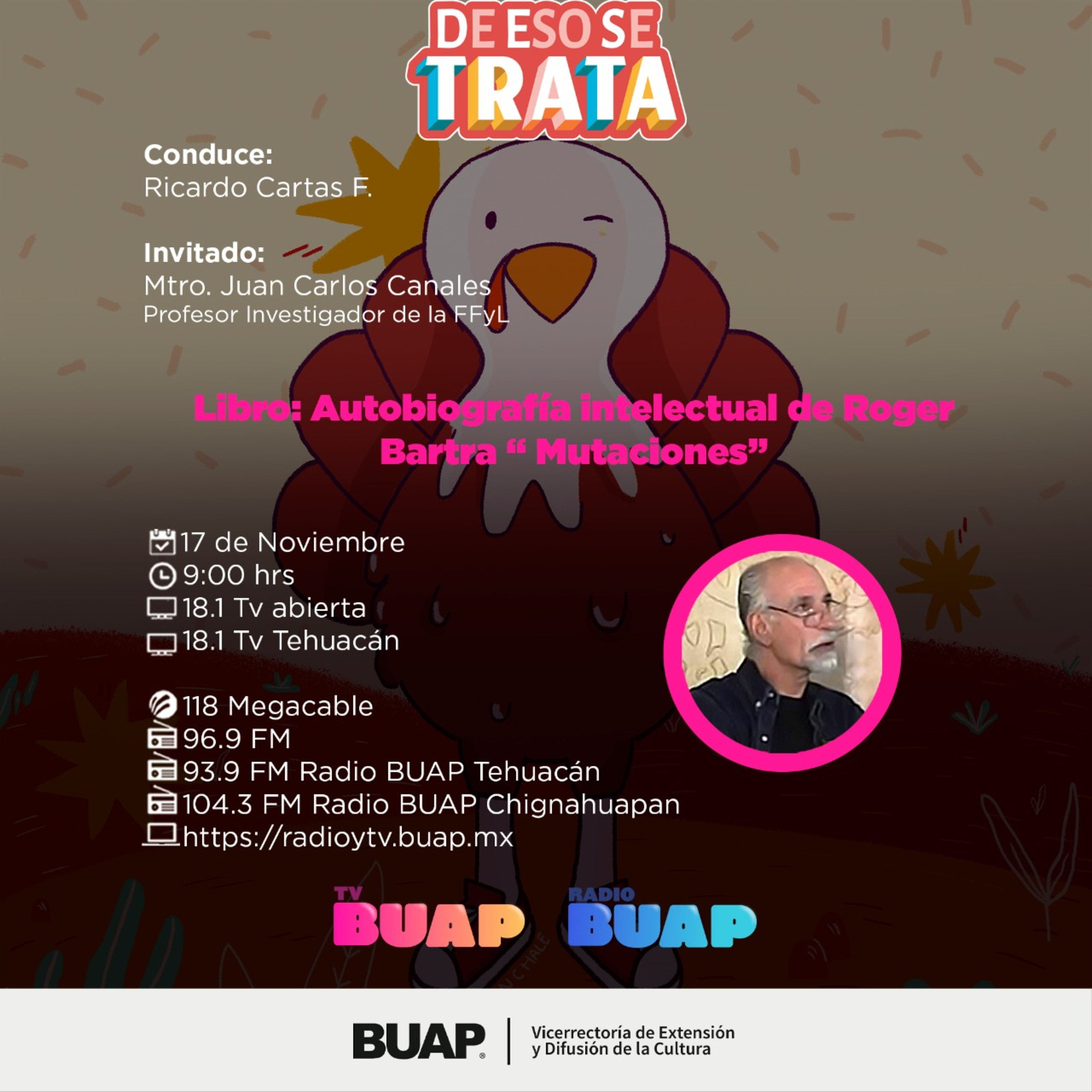 Ep. Libro: Mutaciones de Roger Bartra. De eso se trata. episode artwork