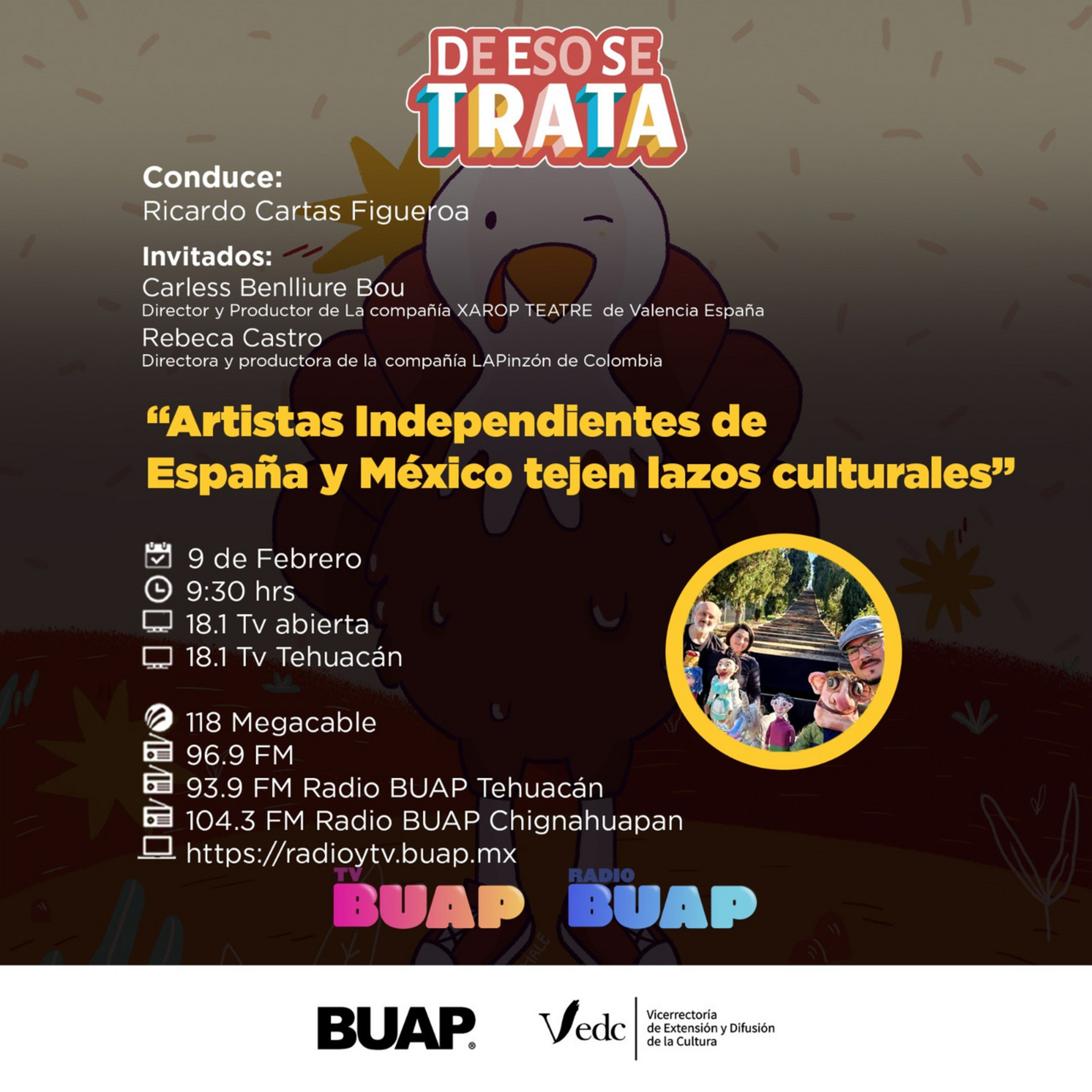 Ep. Títeres de La pinzón y Xarop Teatre en Puebla. De eso se trata. episode artwork