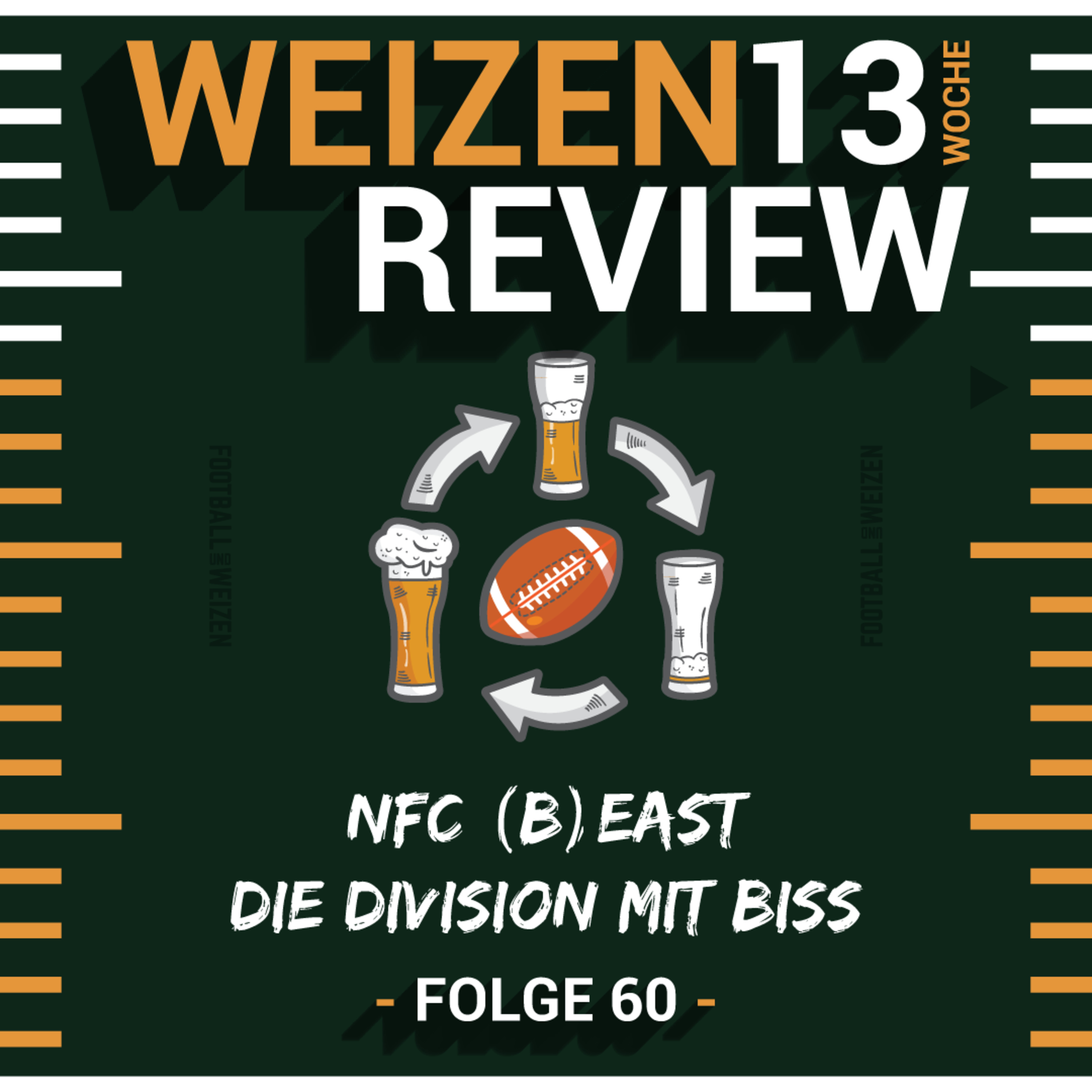 NFC (B)East die Division mit Biss | Weizenreview Woche 13 | S2 E60 | NFL Football episode artwork