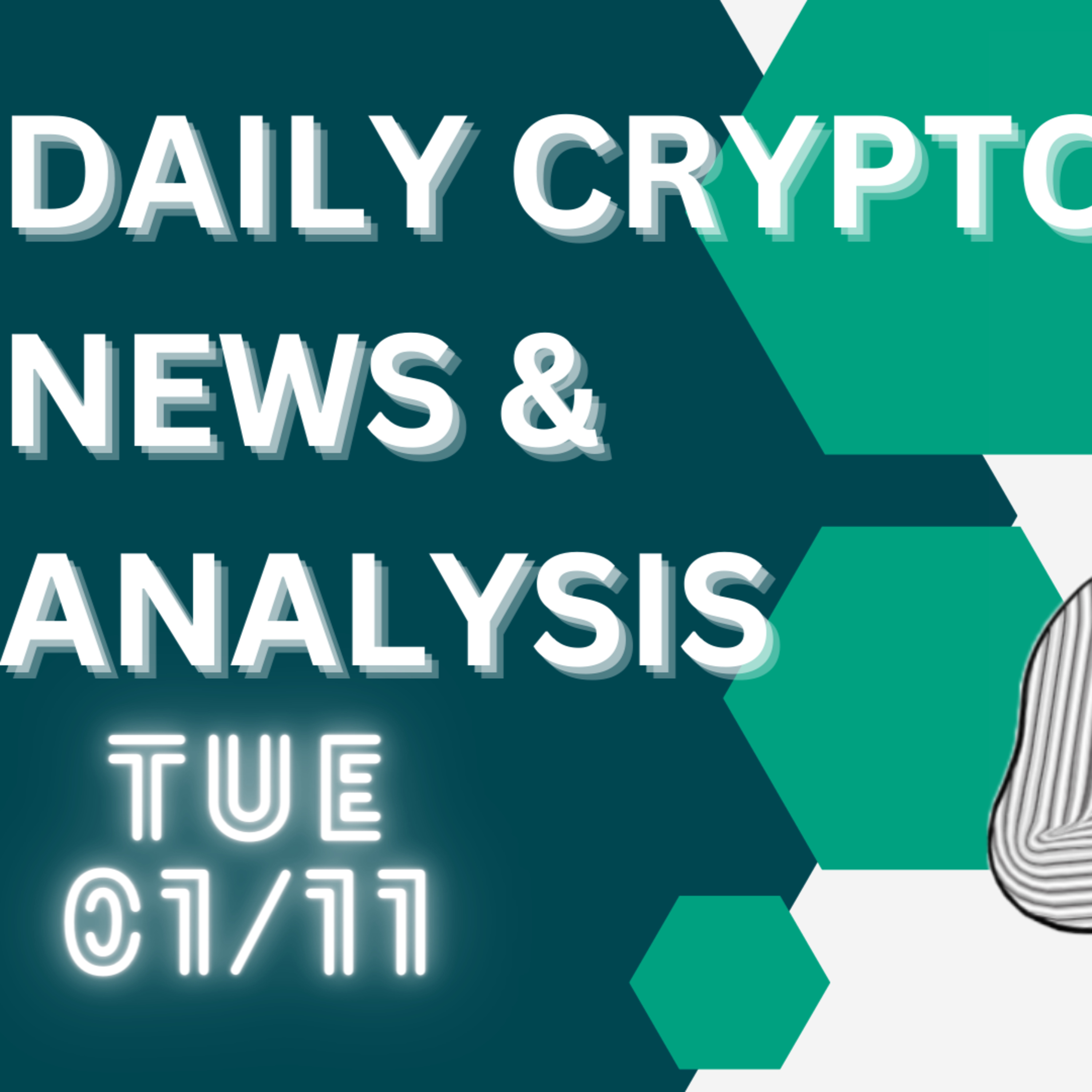 Daily crypto news and analysis, Tuesday 1/11. The crypto market today #cryptonews #cryptonewsdaily #cryptonewstoday #thecryptoducklife #bitcoinnews episode artwork