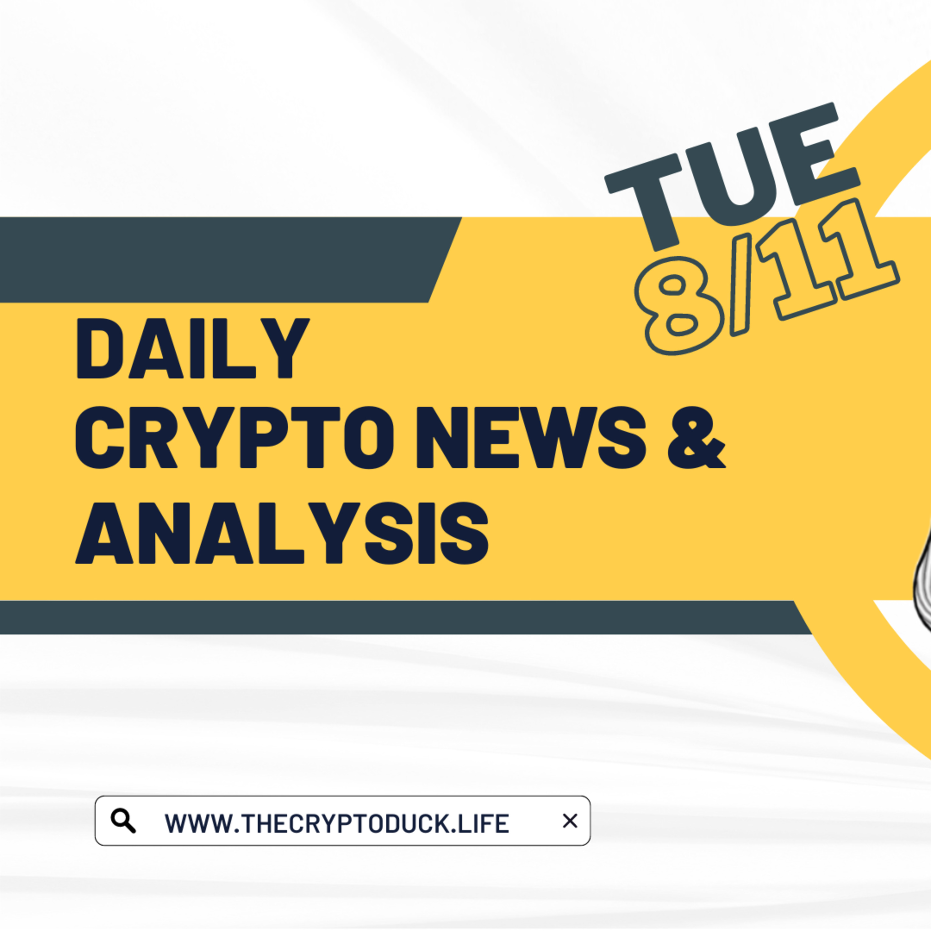 Daily crypto news and analysis, Tuesday 8/11 The crypto market today #cryptonewsdaily #cryptonewstoday #cryptonews #bitcoinnewstoday #bitcoinnewsdaily episode artwork