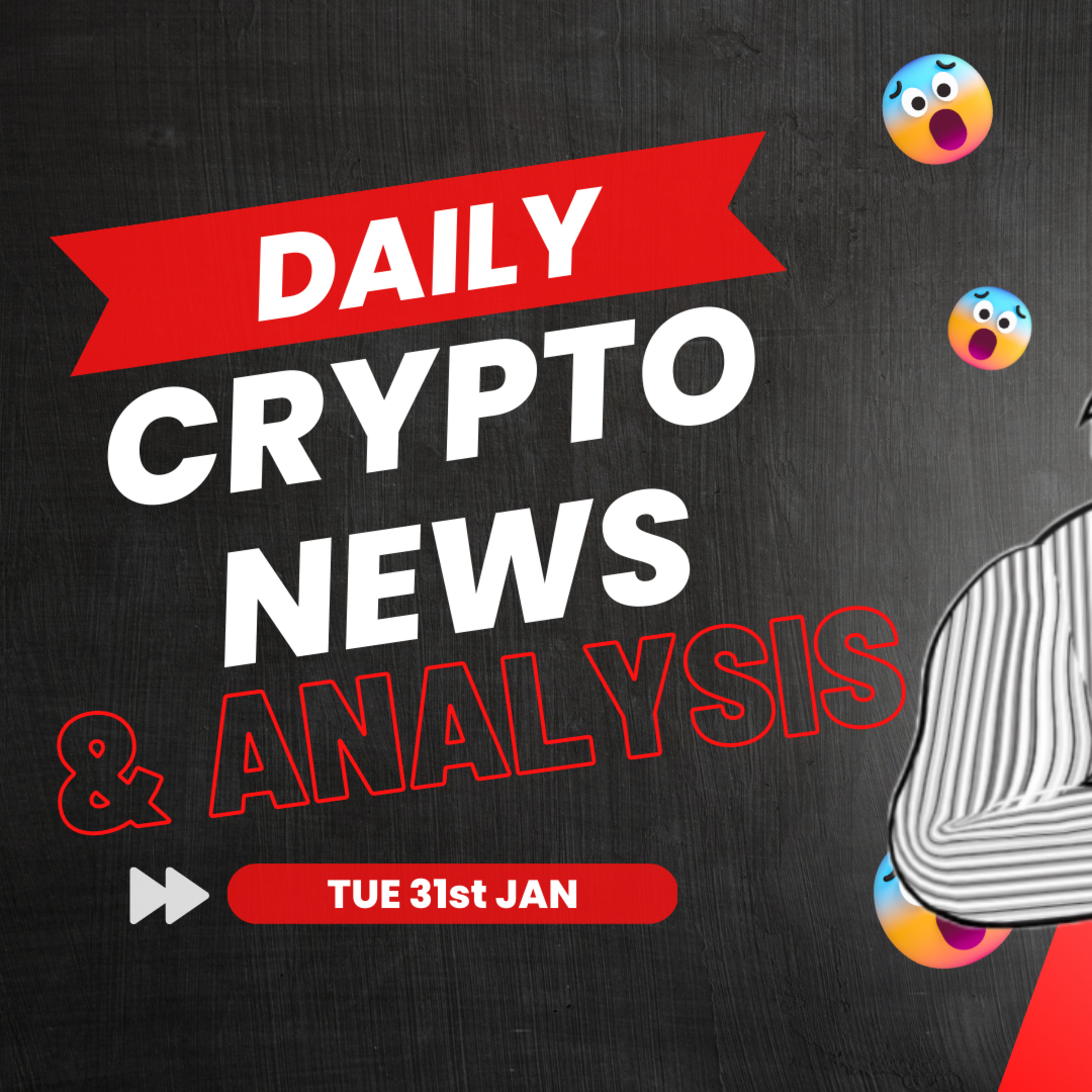 Daily crypto news and analysis TUE 31st JAN The crypto market today #cryptonews🚀 #cryptonewstoday #cryptonewsdaily #bitcoinnewstoday #cryptoduck  episode artwork