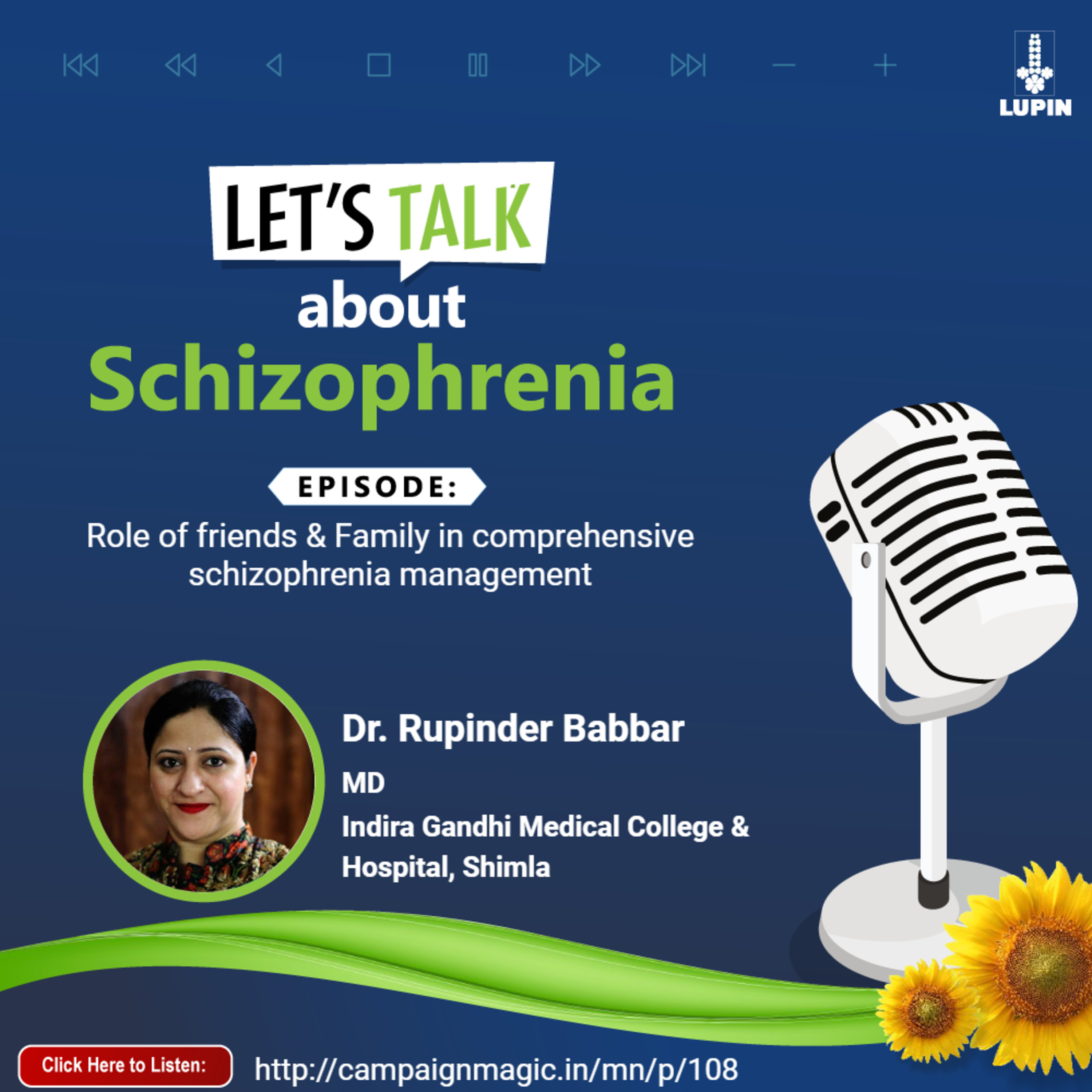 Role of Friends & Family in Comprehensive Schizophrenia Management | Dr. Rupinder Babbar