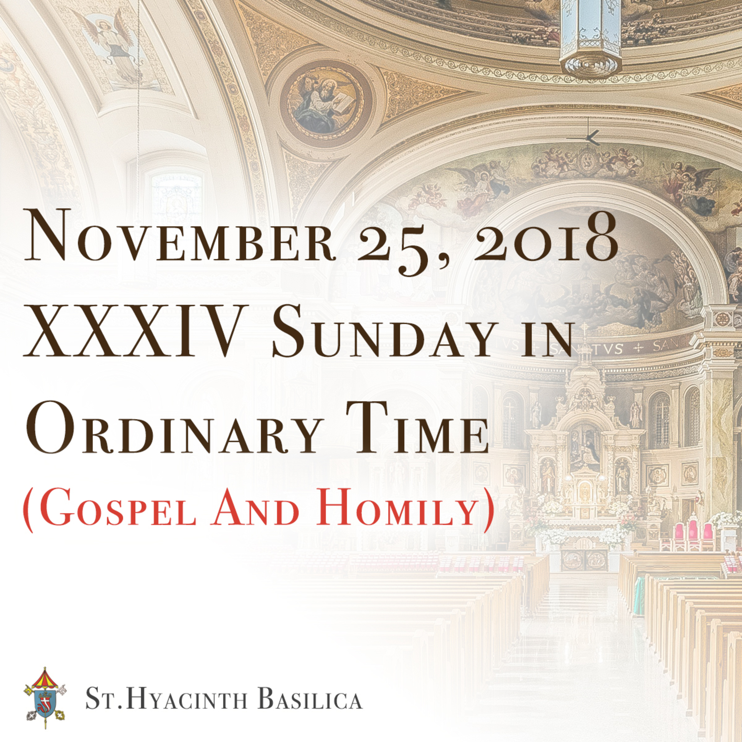 St. Hyacinth Basilica - Sunday Gospel & Homilies