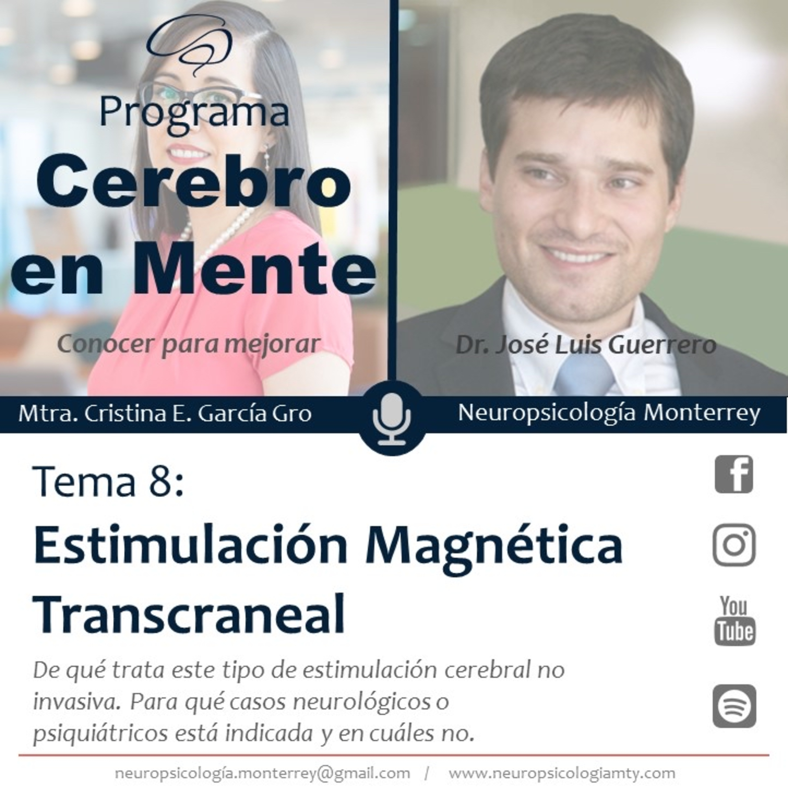 #8 Estimulación Magnética Transcraneal. Dr José Luis Guerrero episode artwork
