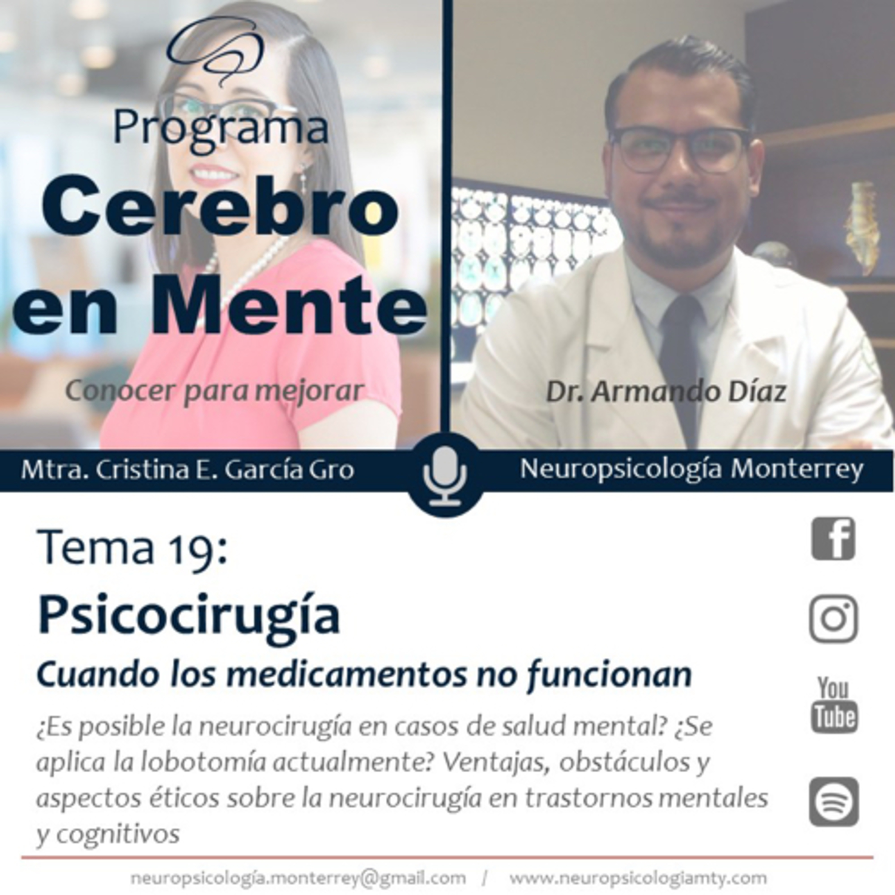 #19 Psicocirugía. Cuando los medicamentos no funcionan episode artwork
