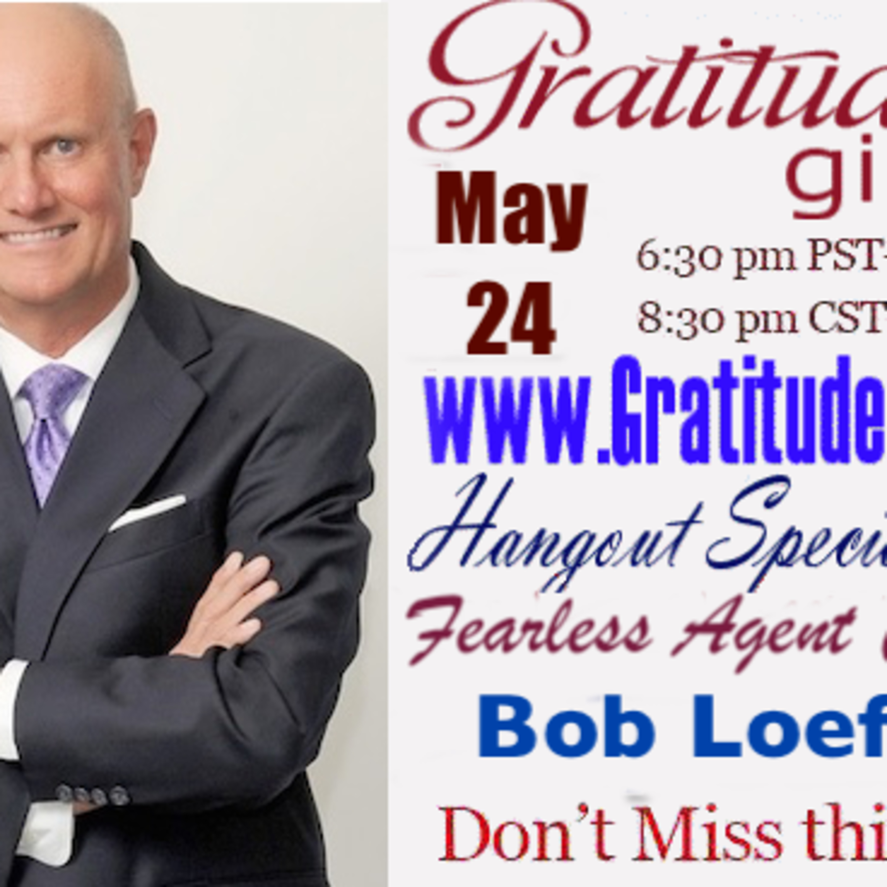 Gratitude Girls special guest Bob Loeffler episode artwork