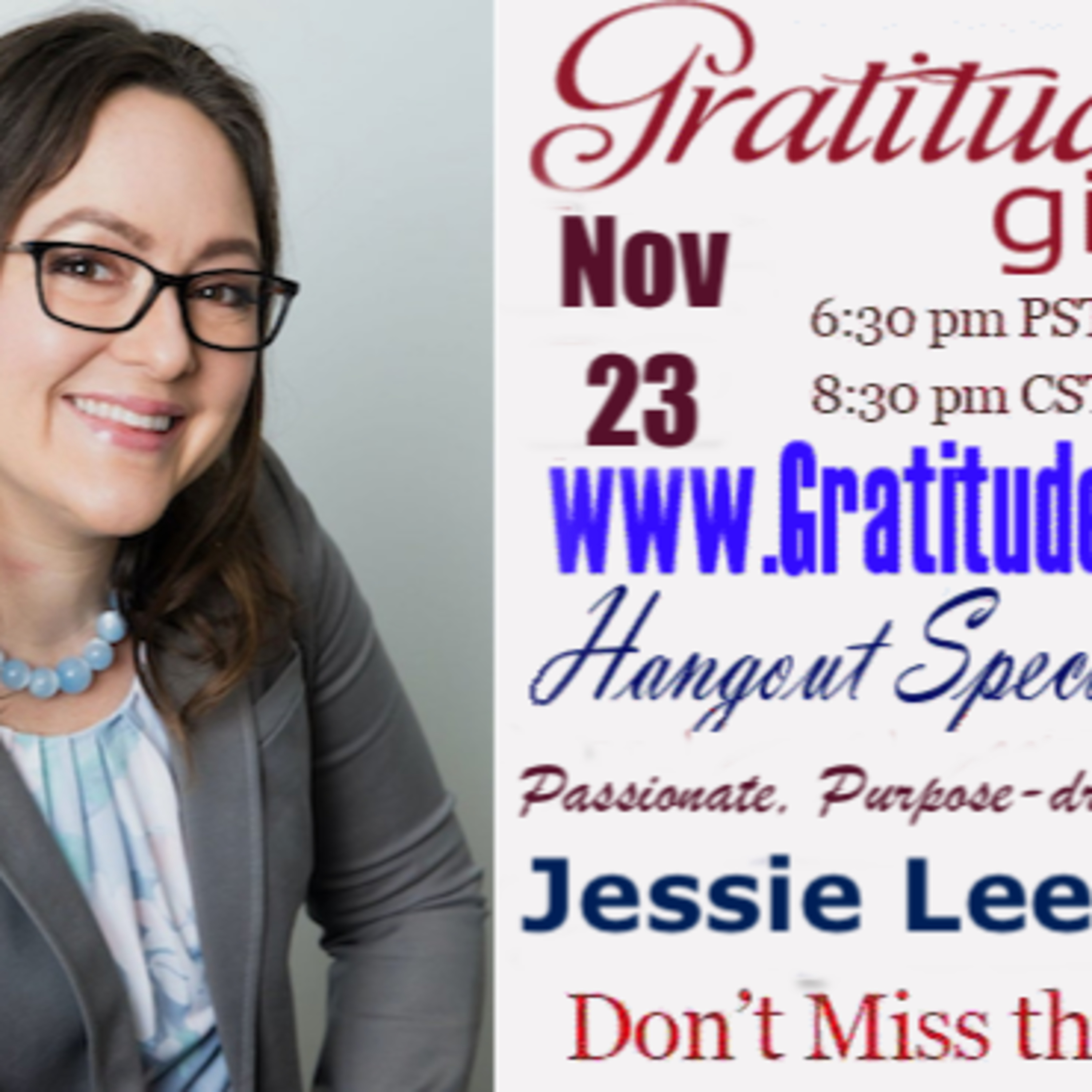 Gratitude Girls Special Guest Jessie Lee Perez episode artwork