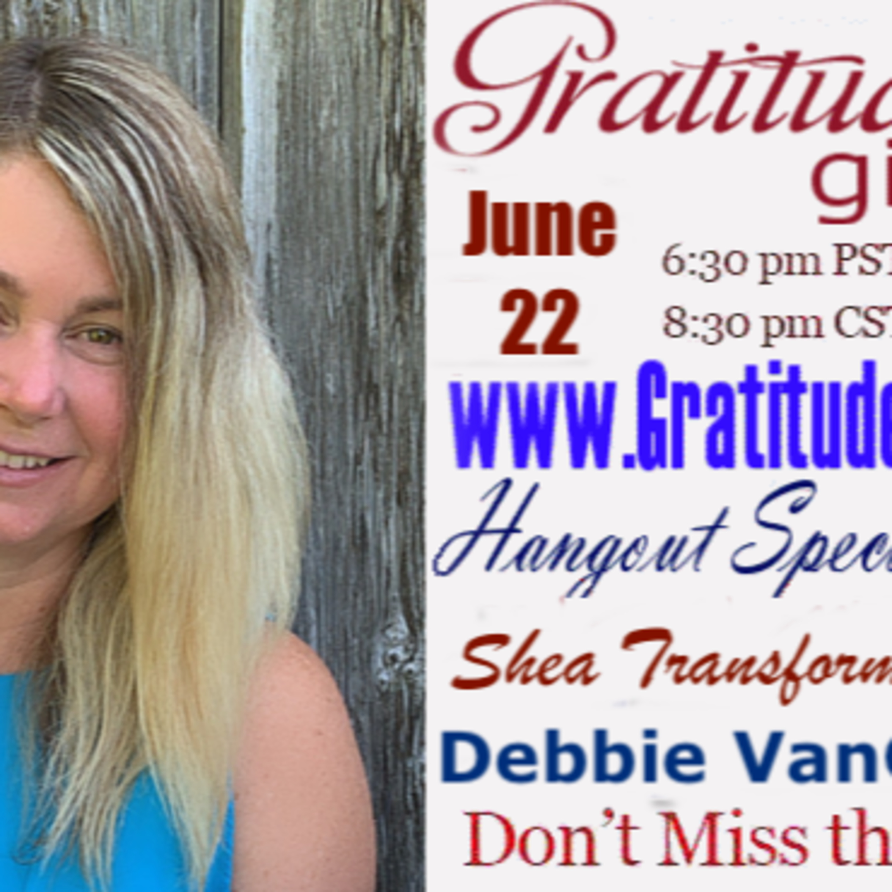 Gratitude Girls Special guest: Debbie VanGrieken episode artwork