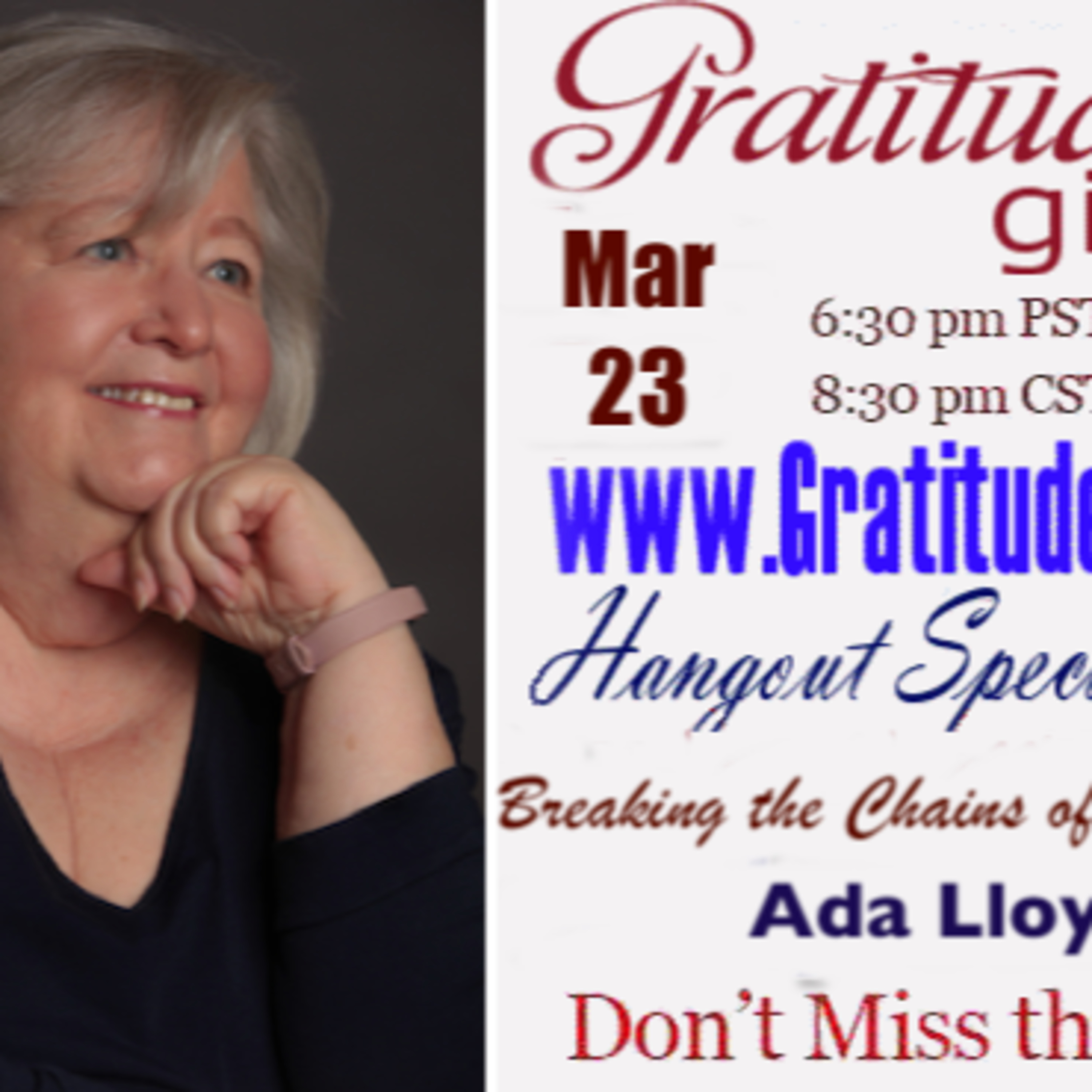 Gratitude Girls Special guest Ada Lloyd episode artwork