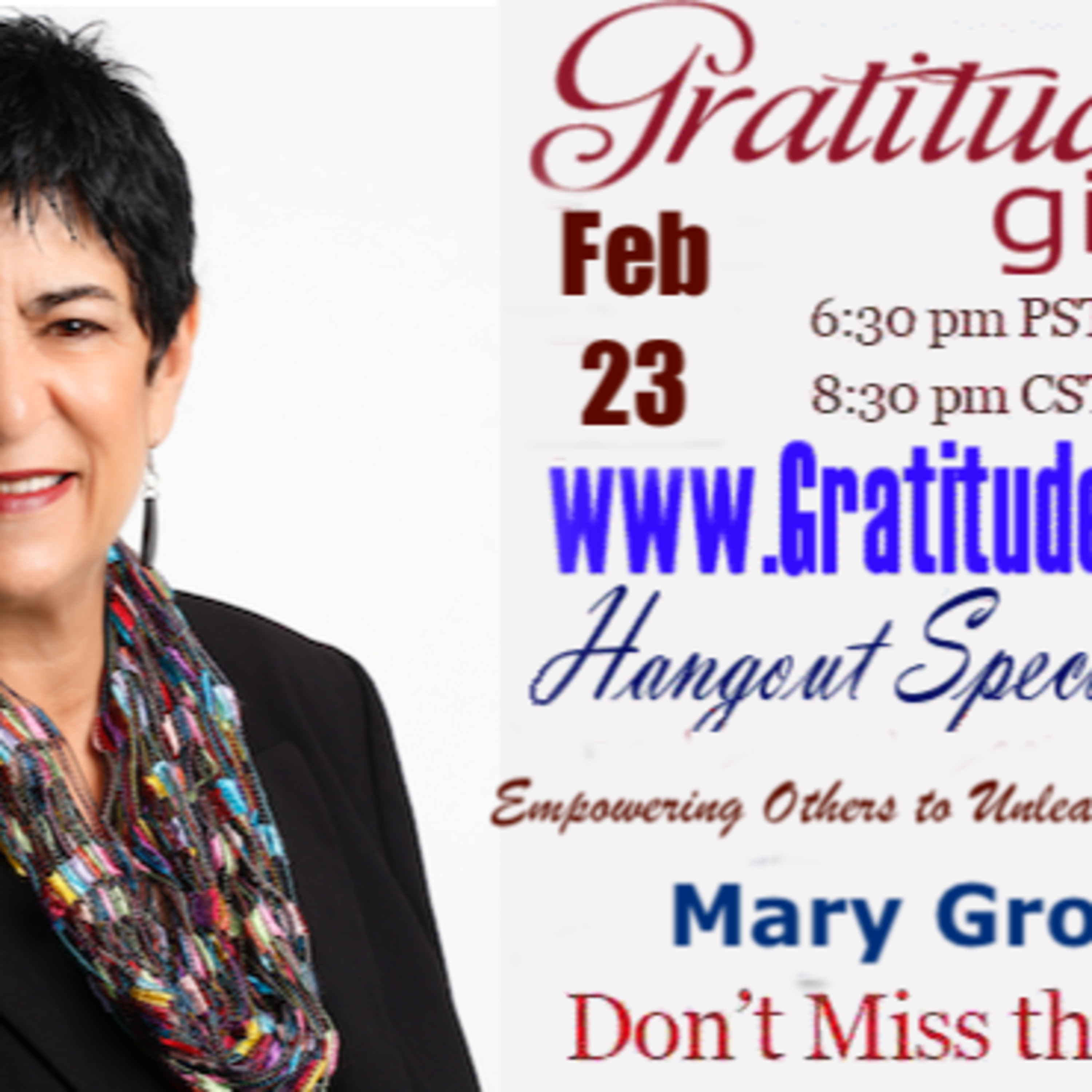 Gratitude Girls special guest Mary Grogan episode artwork