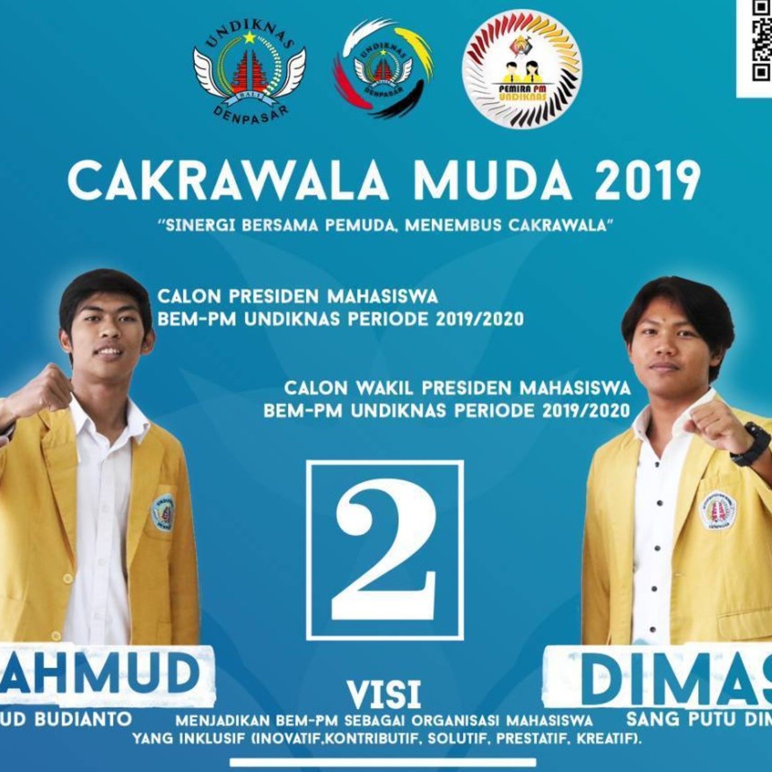Ngobrol santai bareng Calon Presma BEM PM Undiknas Paslon #02