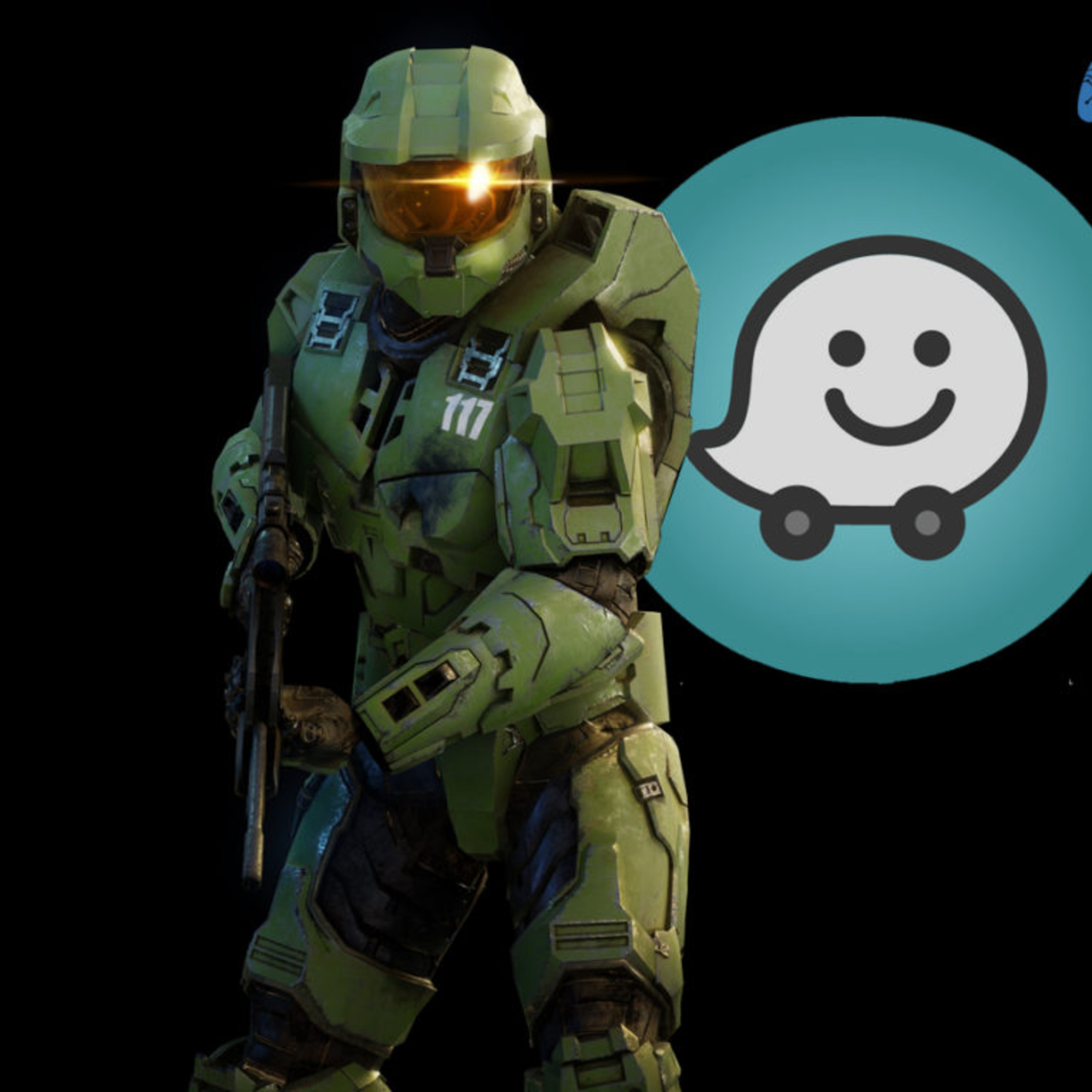 Master Chief guiando sua viagem no WAZE episode artwork