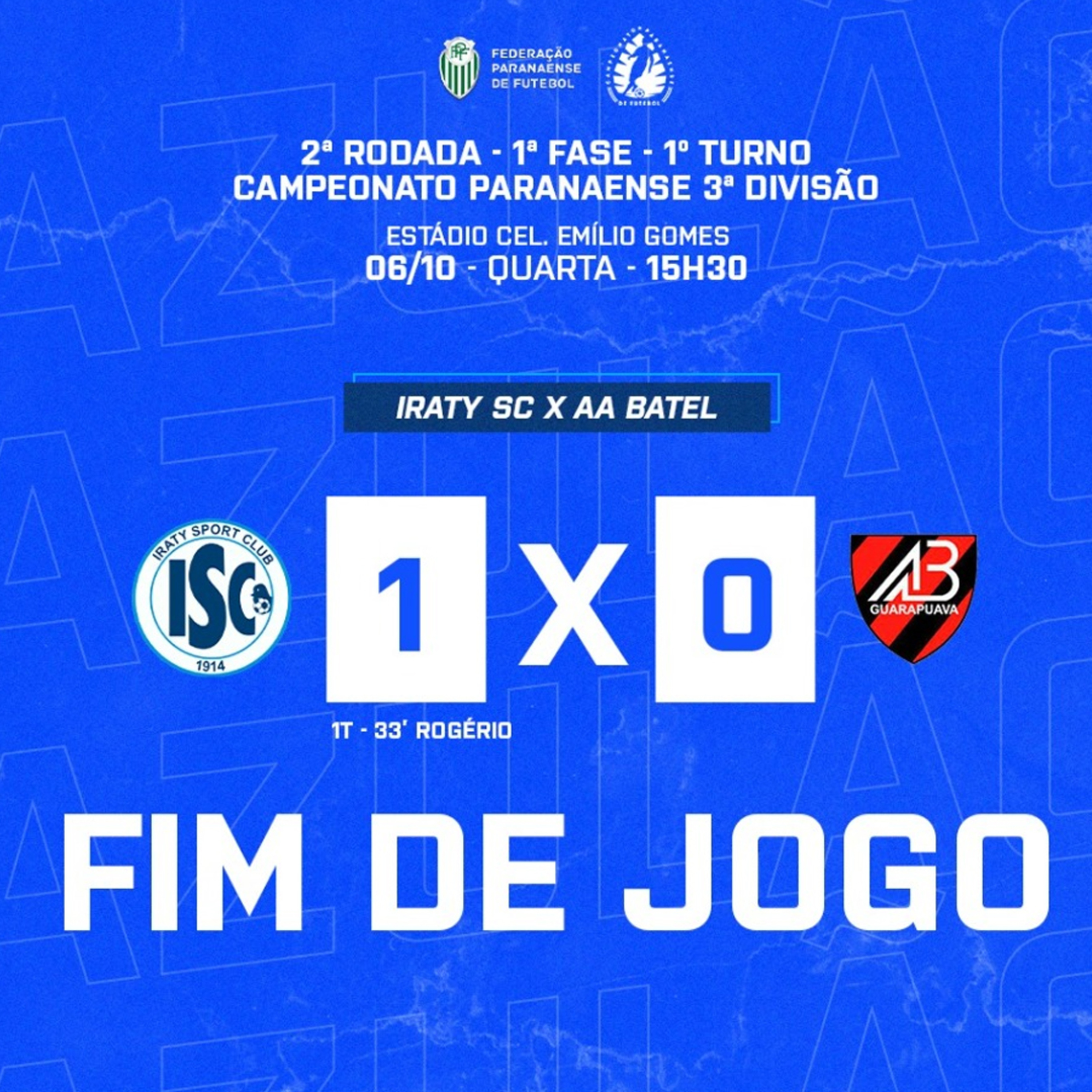 Iraty vence Batel e conquista primeira vitória na terceira divisão do Campeonato Paranaense episode artwork