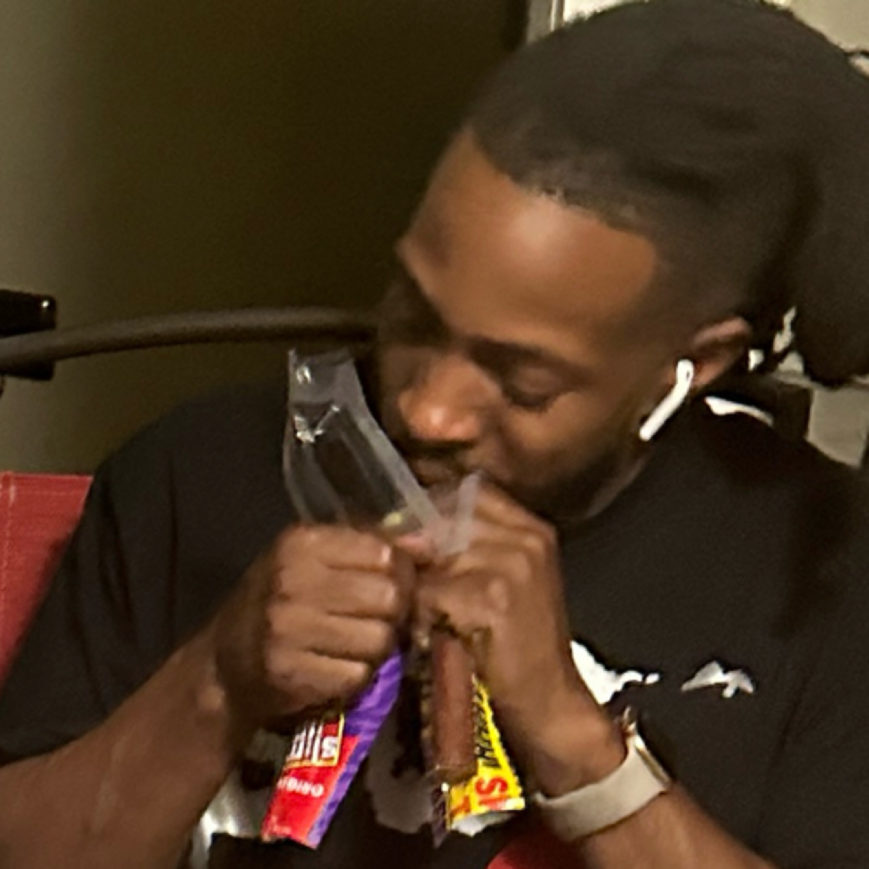 Pink Cookies in a plastic Bag