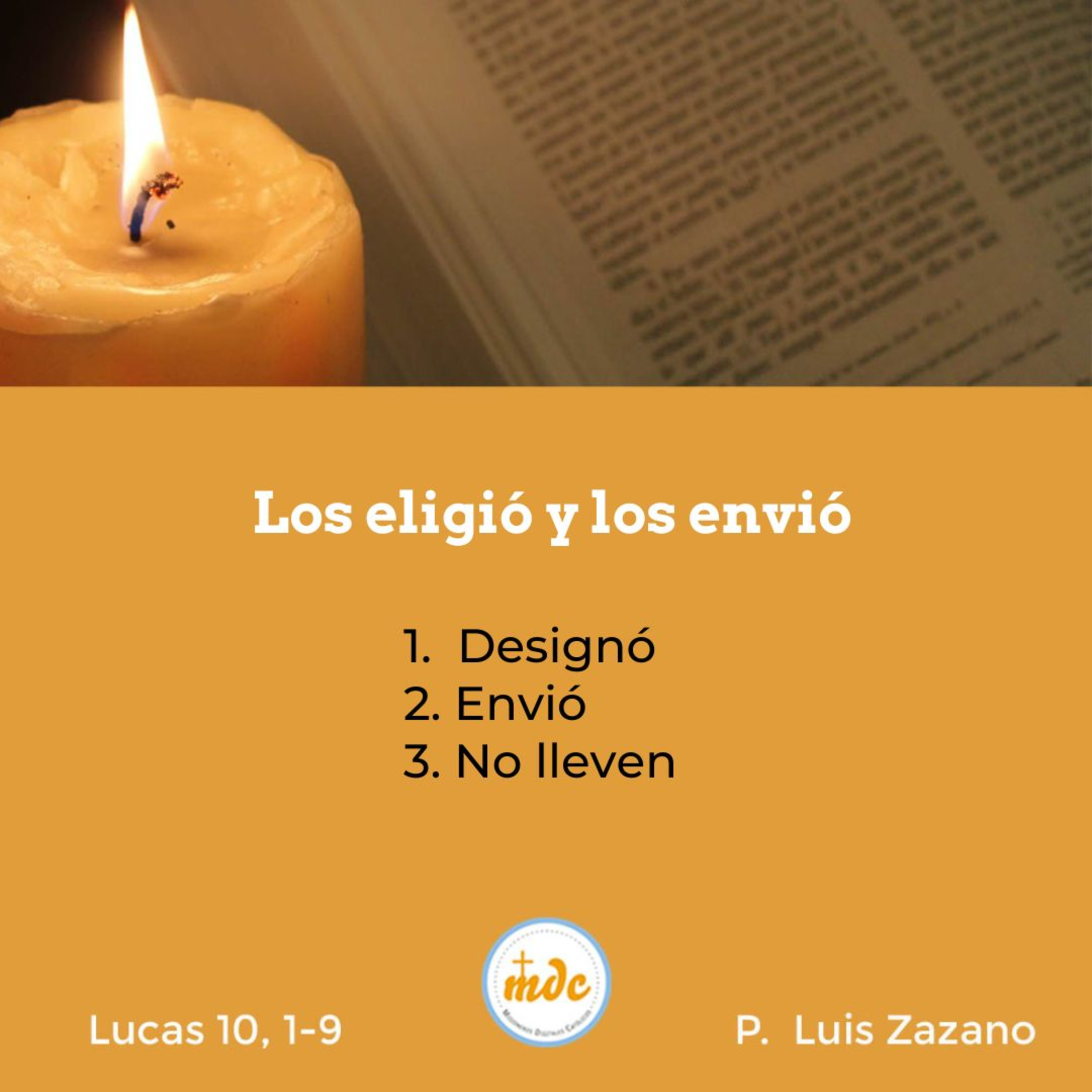 Reflexión diaria del Evangelio por el P. Luis Zazano