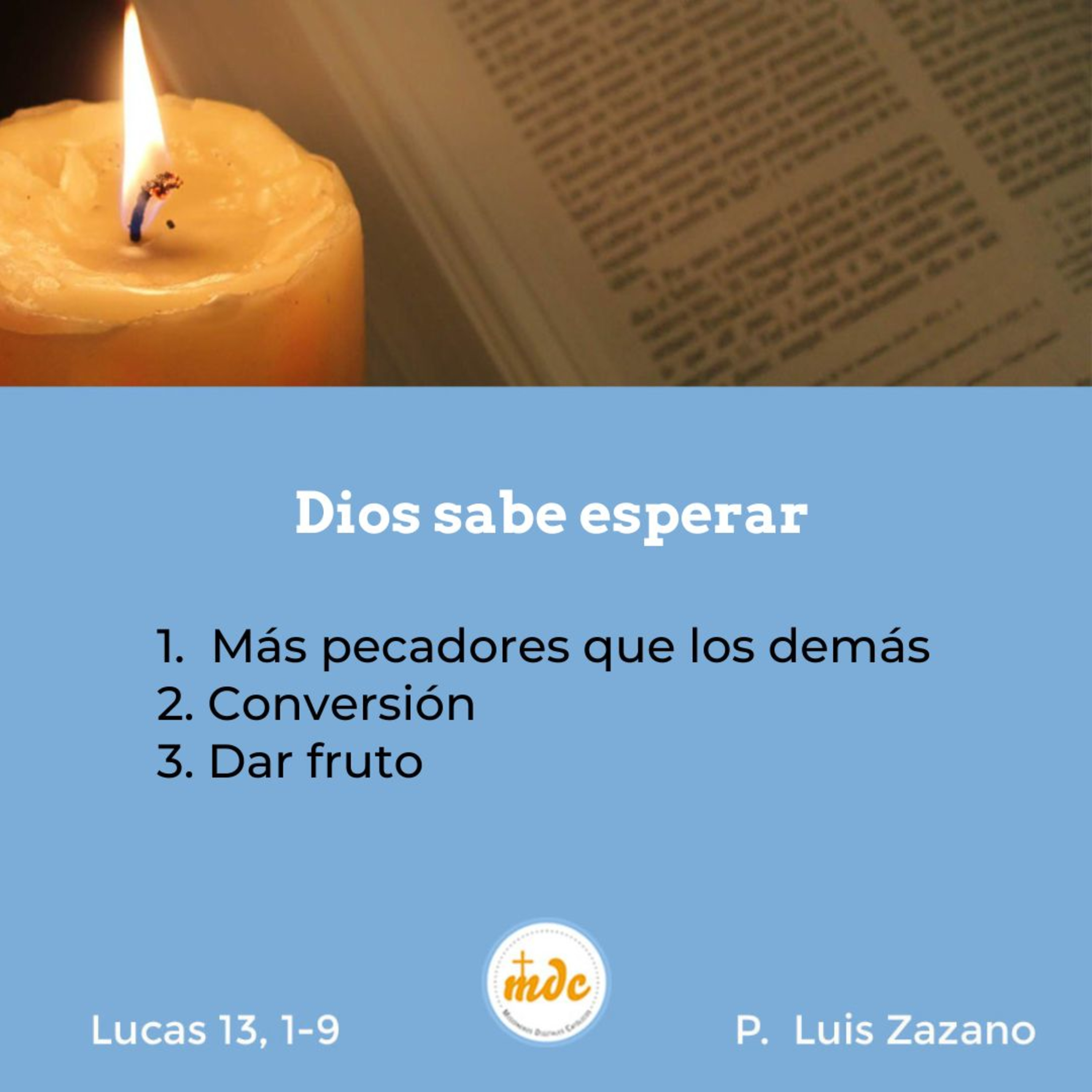 Reflexión diaria del Evangelio por el P. Luis Zazano