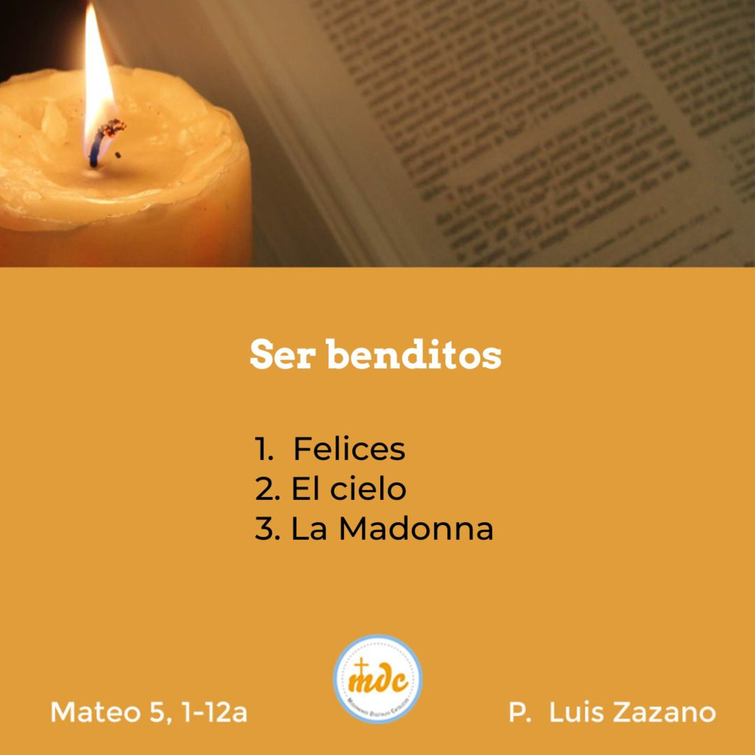 Reflexión diaria del Evangelio por el P. Luis Zazano