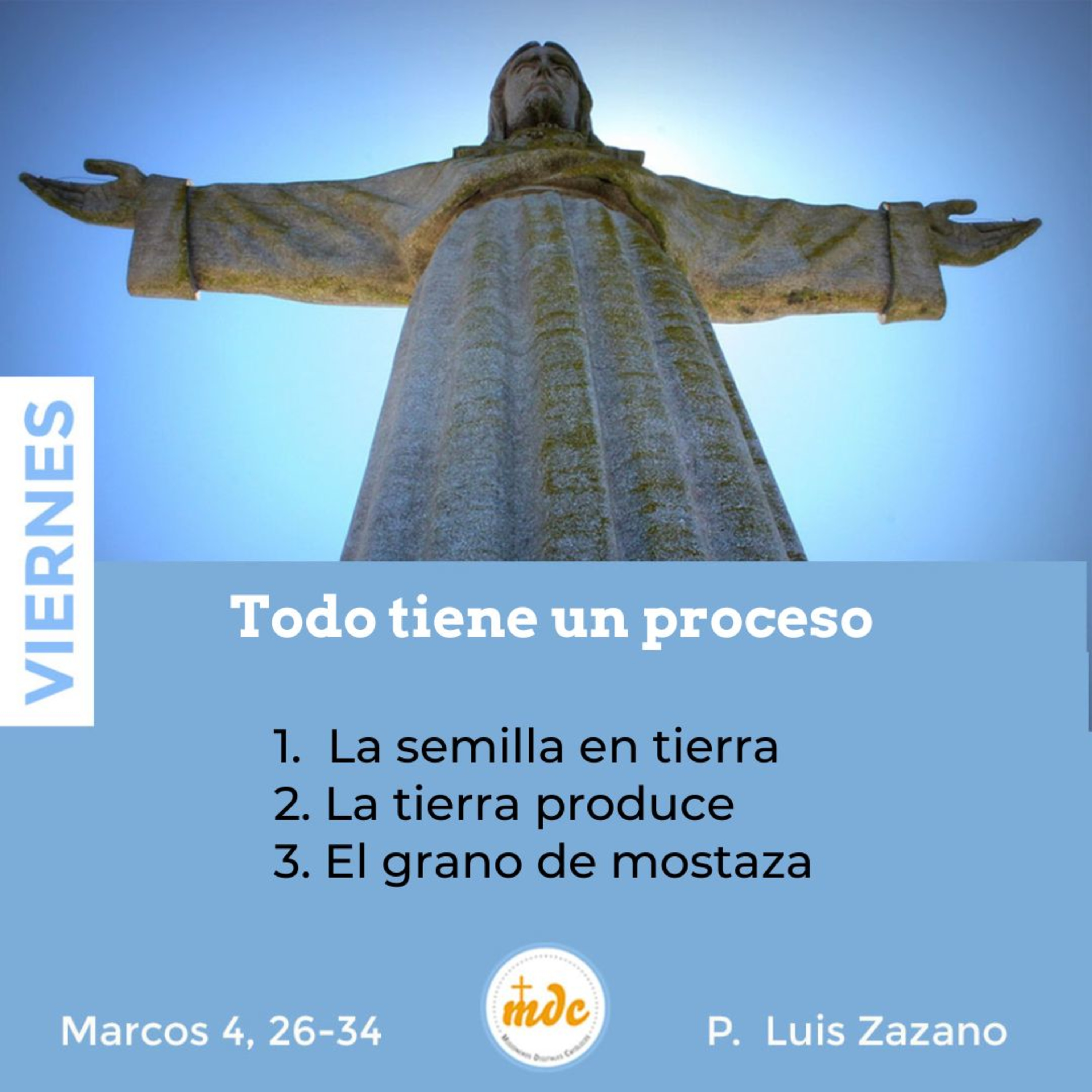 Reflexión diaria del Evangelio por el P. Luis Zazano