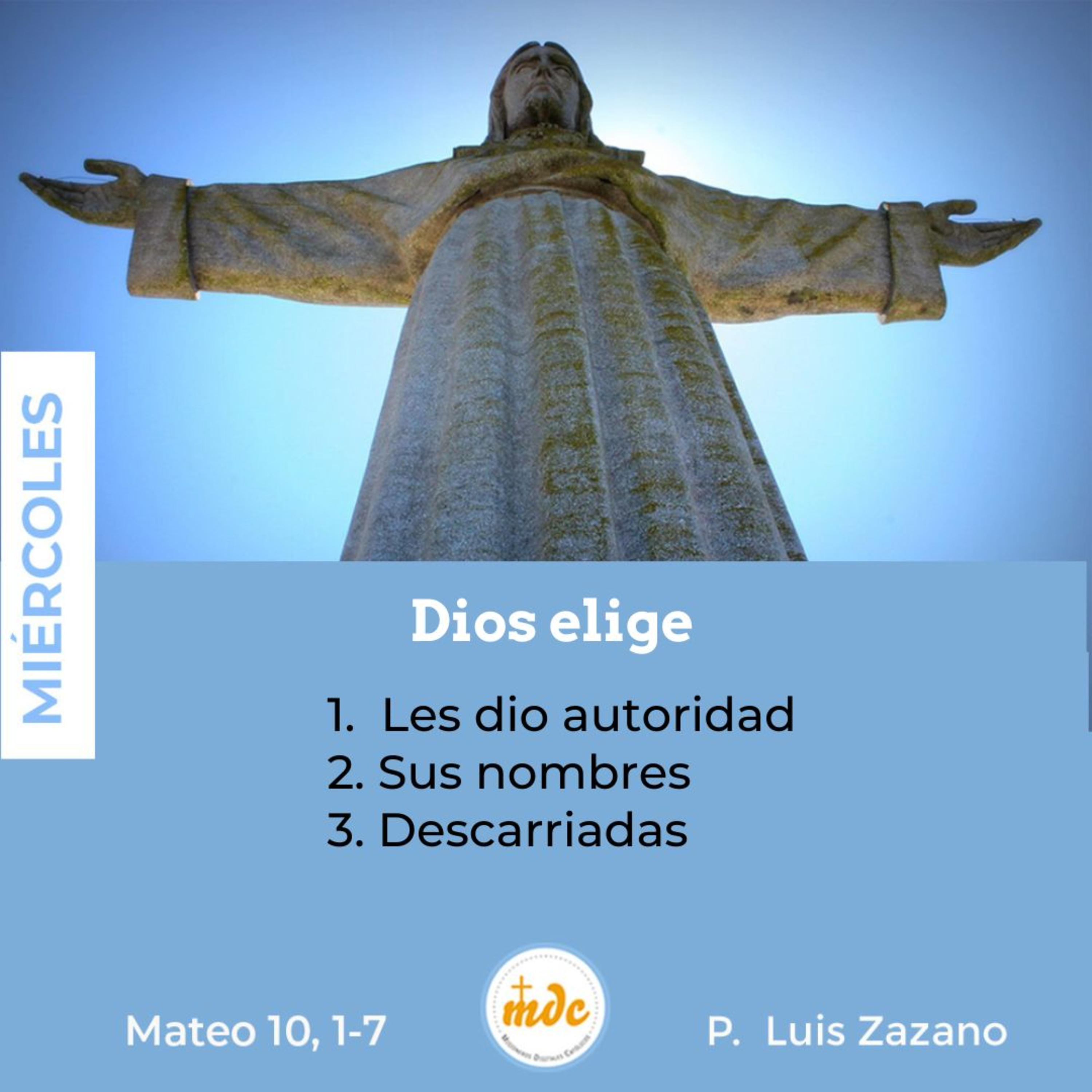 Reflexión diaria del Evangelio por el P. Luis Zazano