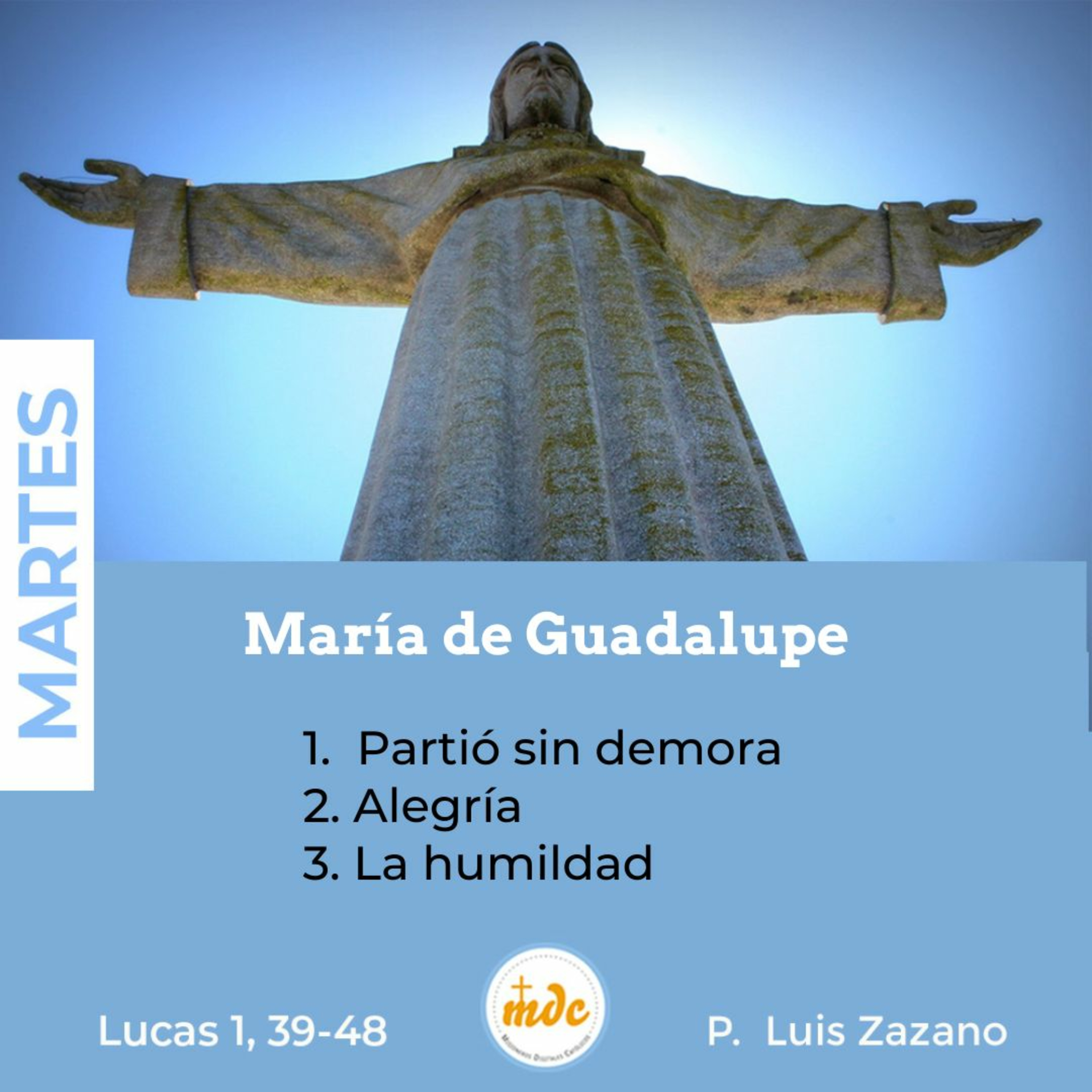 Reflexión diaria del Evangelio por el P. Luis Zazano