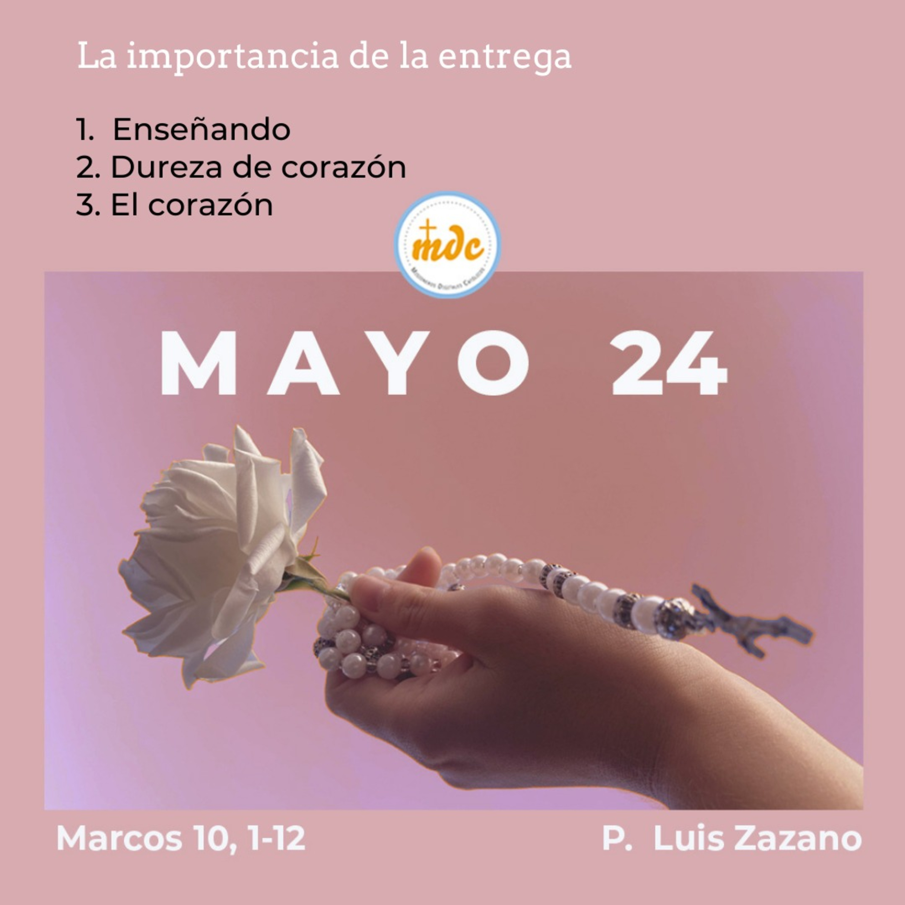 Reflexión diaria del Evangelio por el P. Luis Zazano