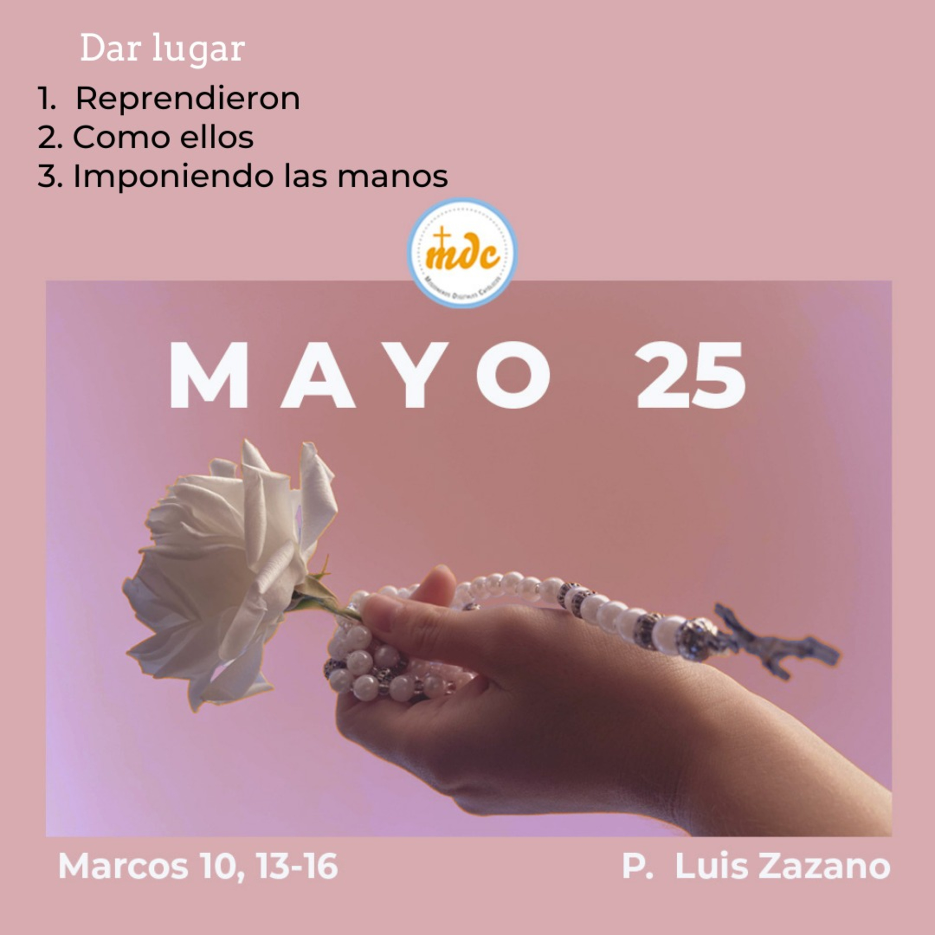Reflexión diaria del Evangelio por el P. Luis Zazano