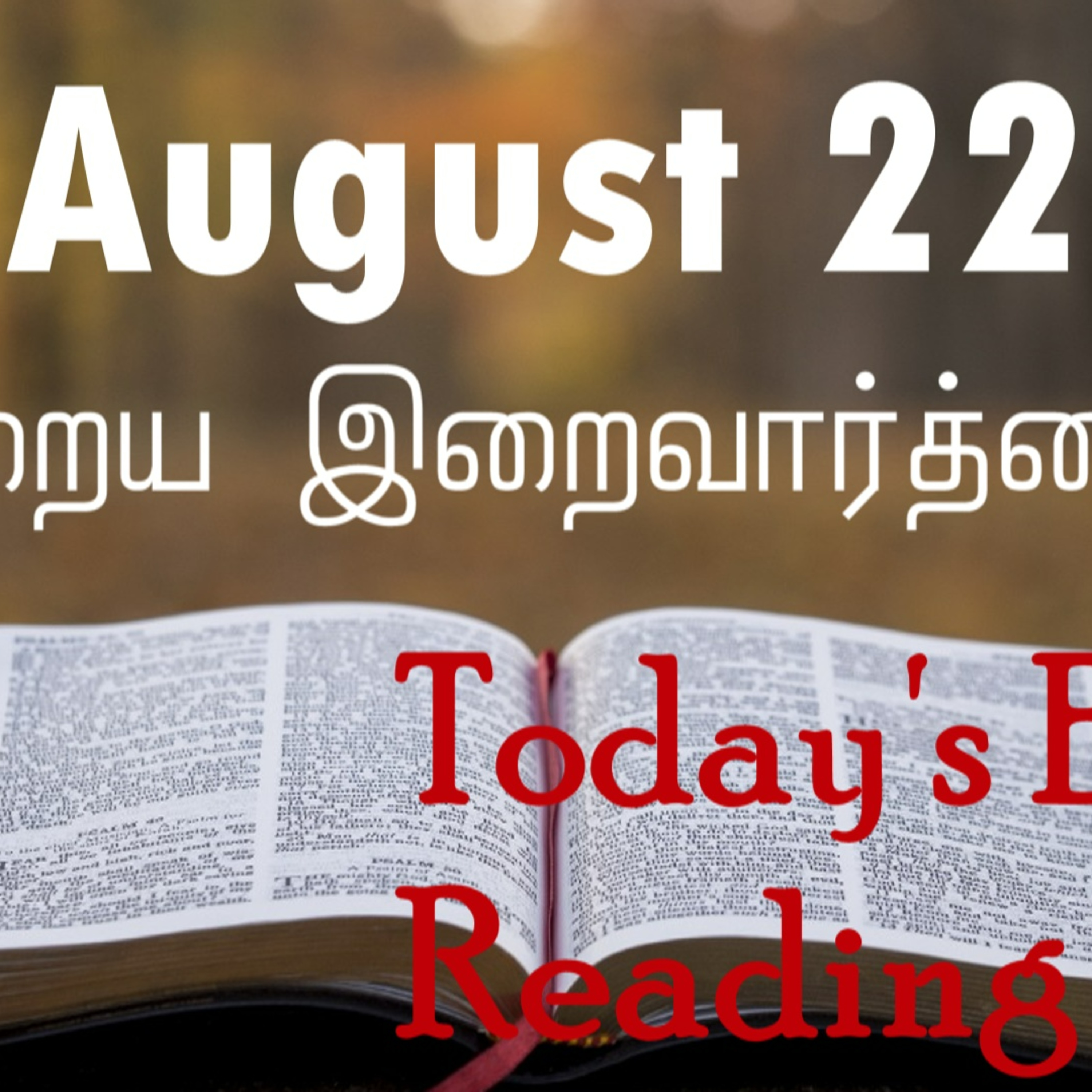 22 August 2022 Holy Mass Readings Tamil | Catholic | Daily Bible Reading Tamil | Mass readings today | Today's Mass Readings Tamil | Daily bible verse in Tamil | Mass Readings for today | today's bibl