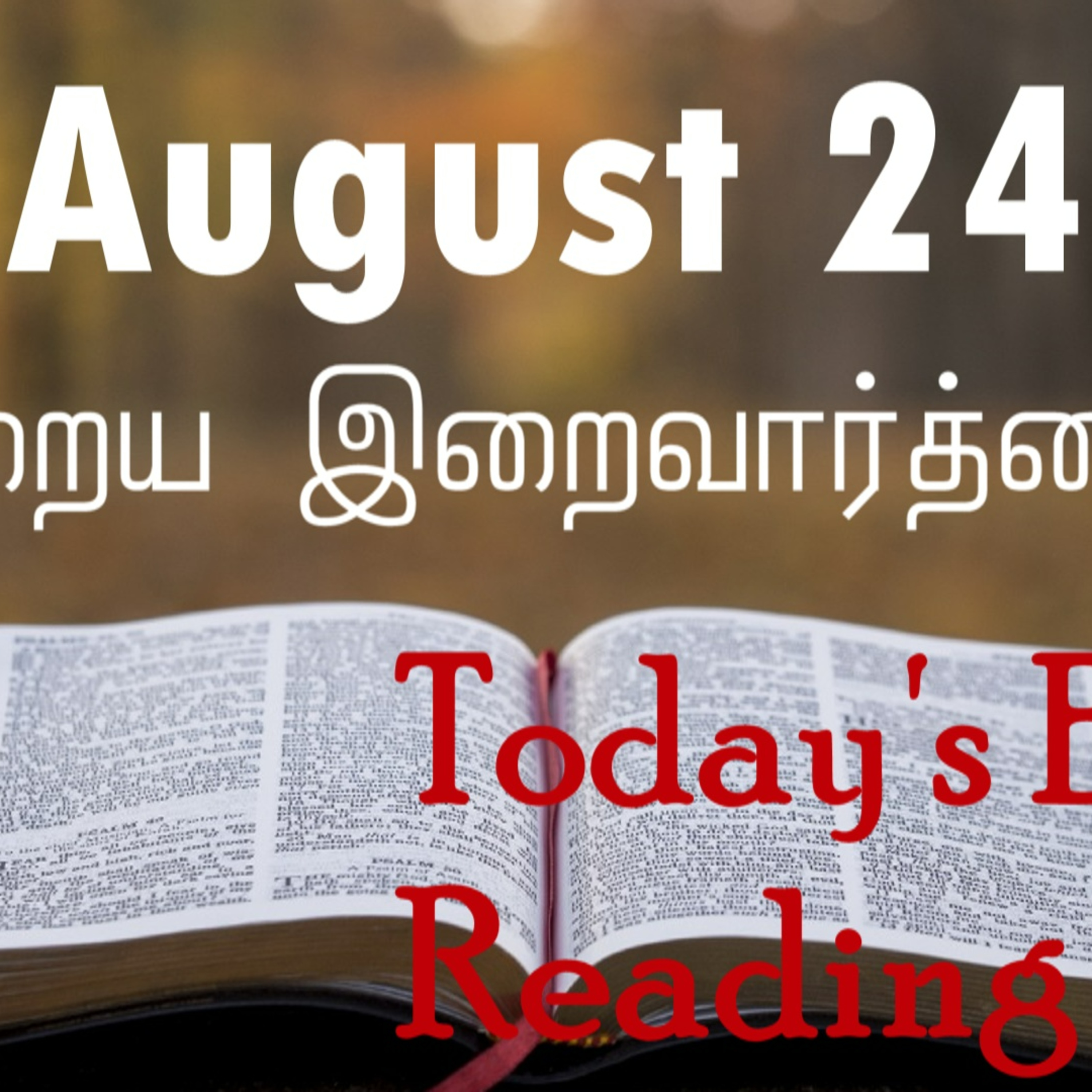 24 August 2022 Holy Mass Readings Tamil | Catholic | Daily Bible Reading Tamil | Mass readings today | Today's Mass Readings Tamil | Daily bible verse in Tamil | Mass Readings for today | today's bibl
