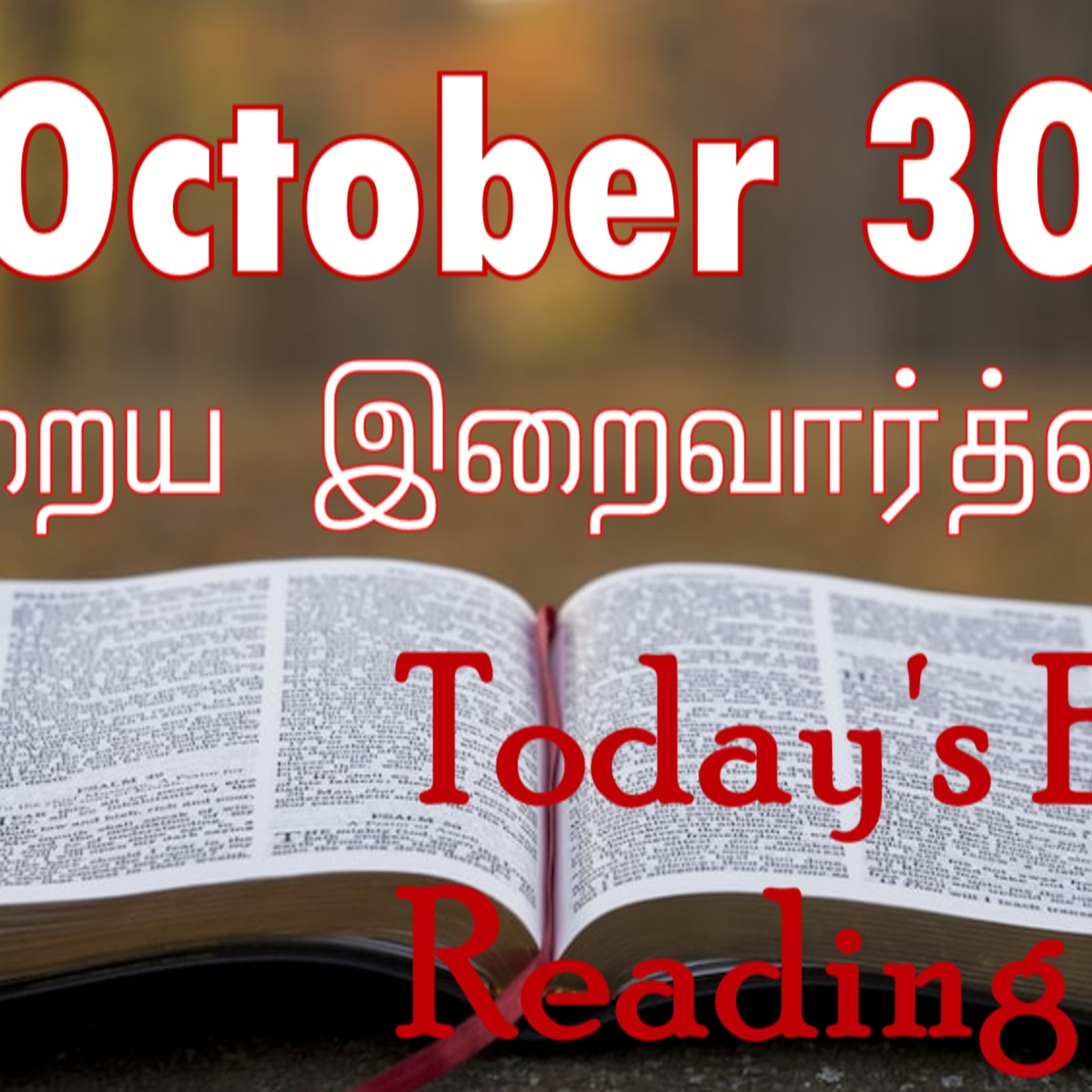 30 October 2022 Holy Mass Readings Tamil | Catholic | Daily Bible Reading Tamil | Mass readings today | Today's Mass Readings Tamil | Daily bible verse in Tamil | Mass Readings for today | today's bib