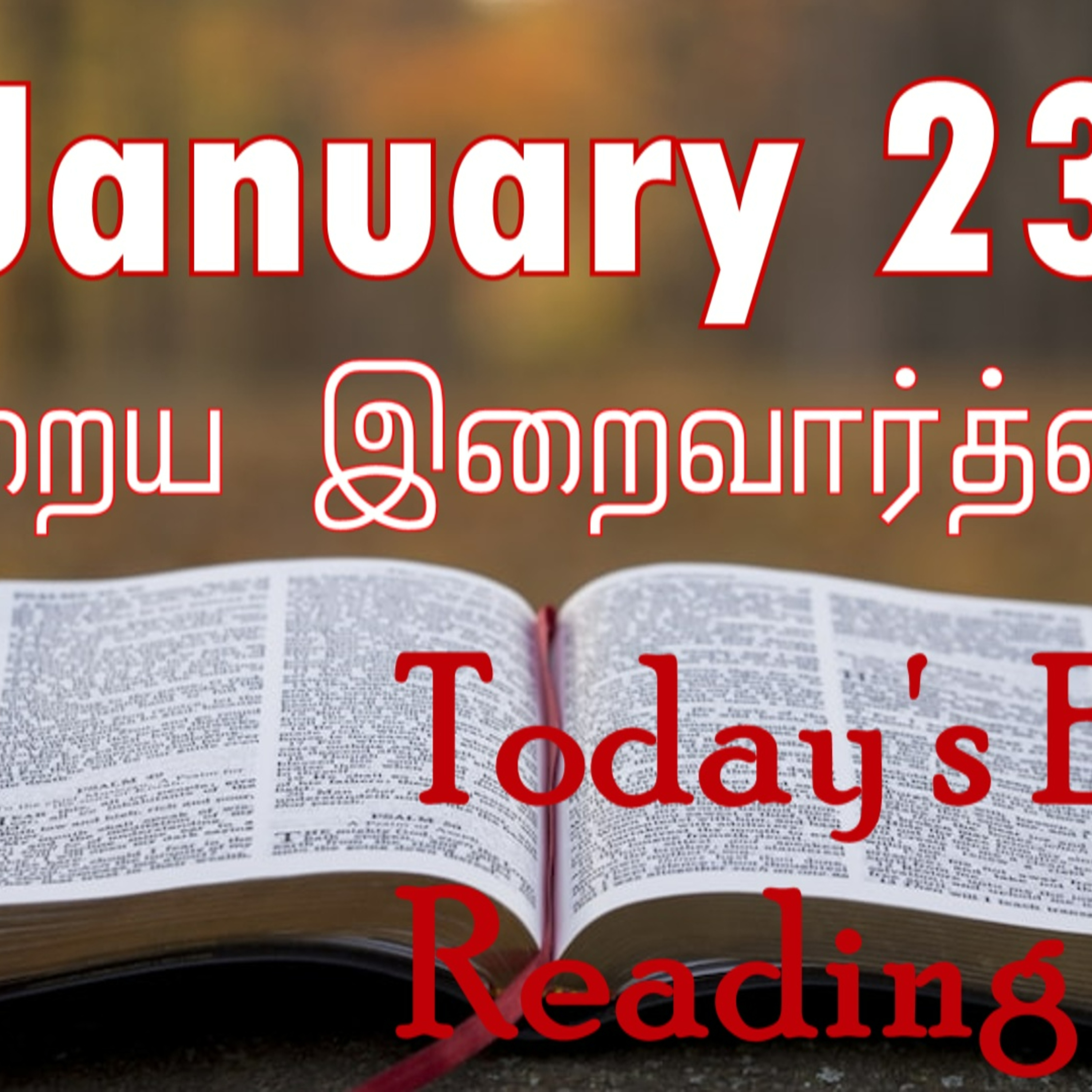23 January 2023 Holy Mass Readings Tamil | Catholic | Daily Bible Reading Tamil | Mass readings today | Today's Mass Readings Tamil | Daily bible verse in Tamil | Mass Readings for today | today's bib