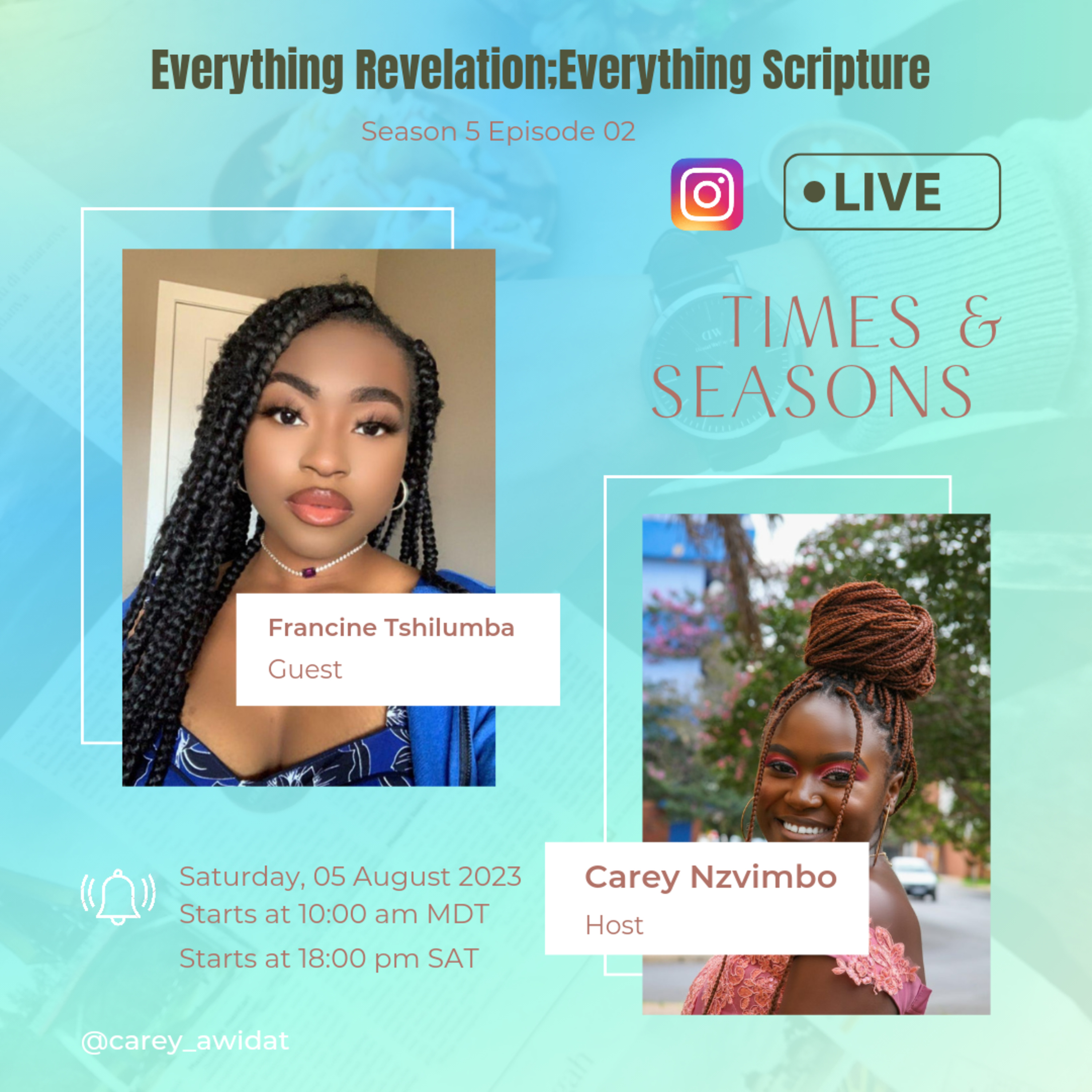 Times And Seasons -Francine Tshilumba  episode artwork