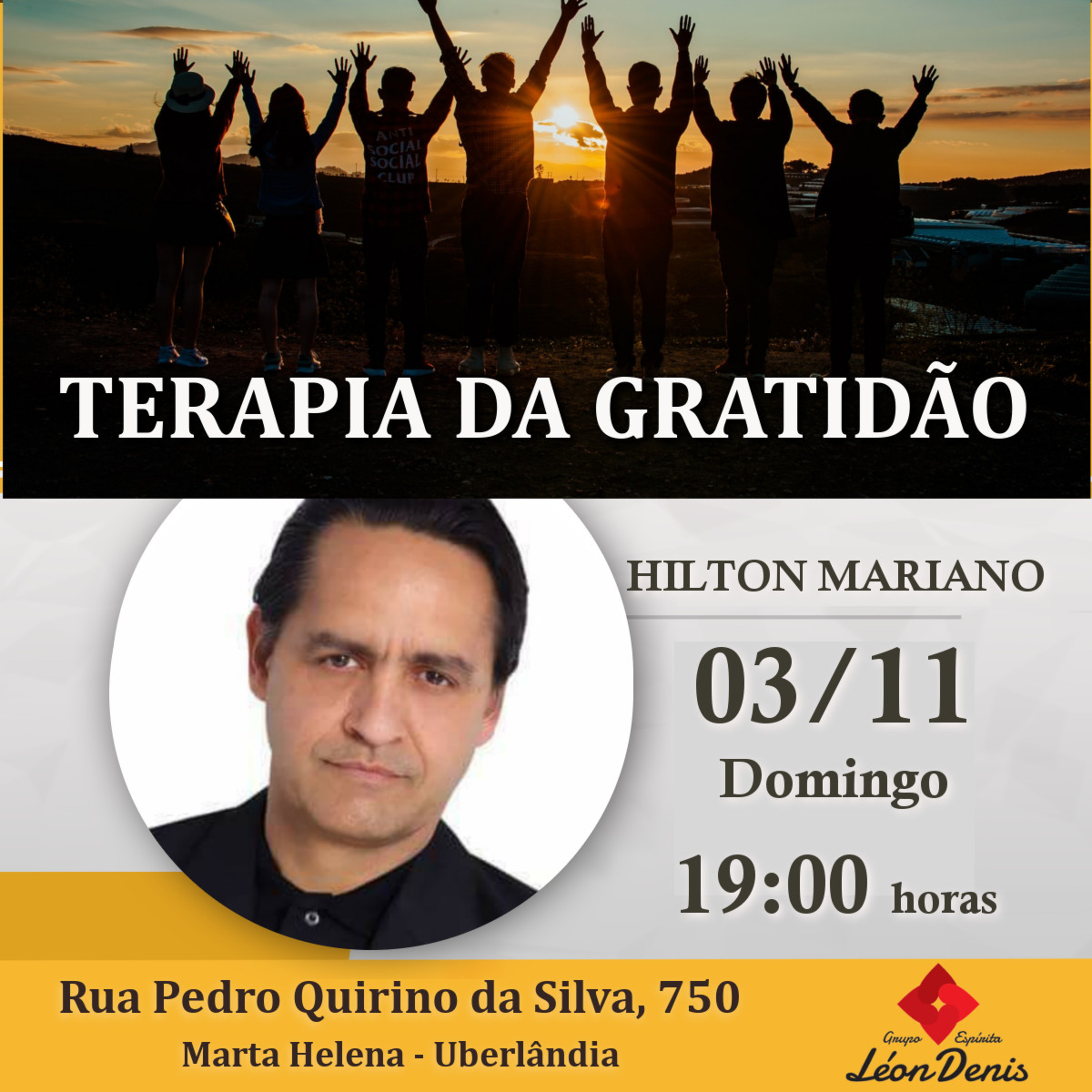 #PalestraNoGeld: Terapia da Gratidão - Hilton Mariano - 03/11/2019